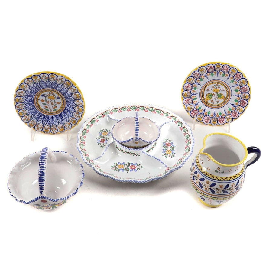 Talavera and Other Spanish Faïence Tableware, Late 20th Century