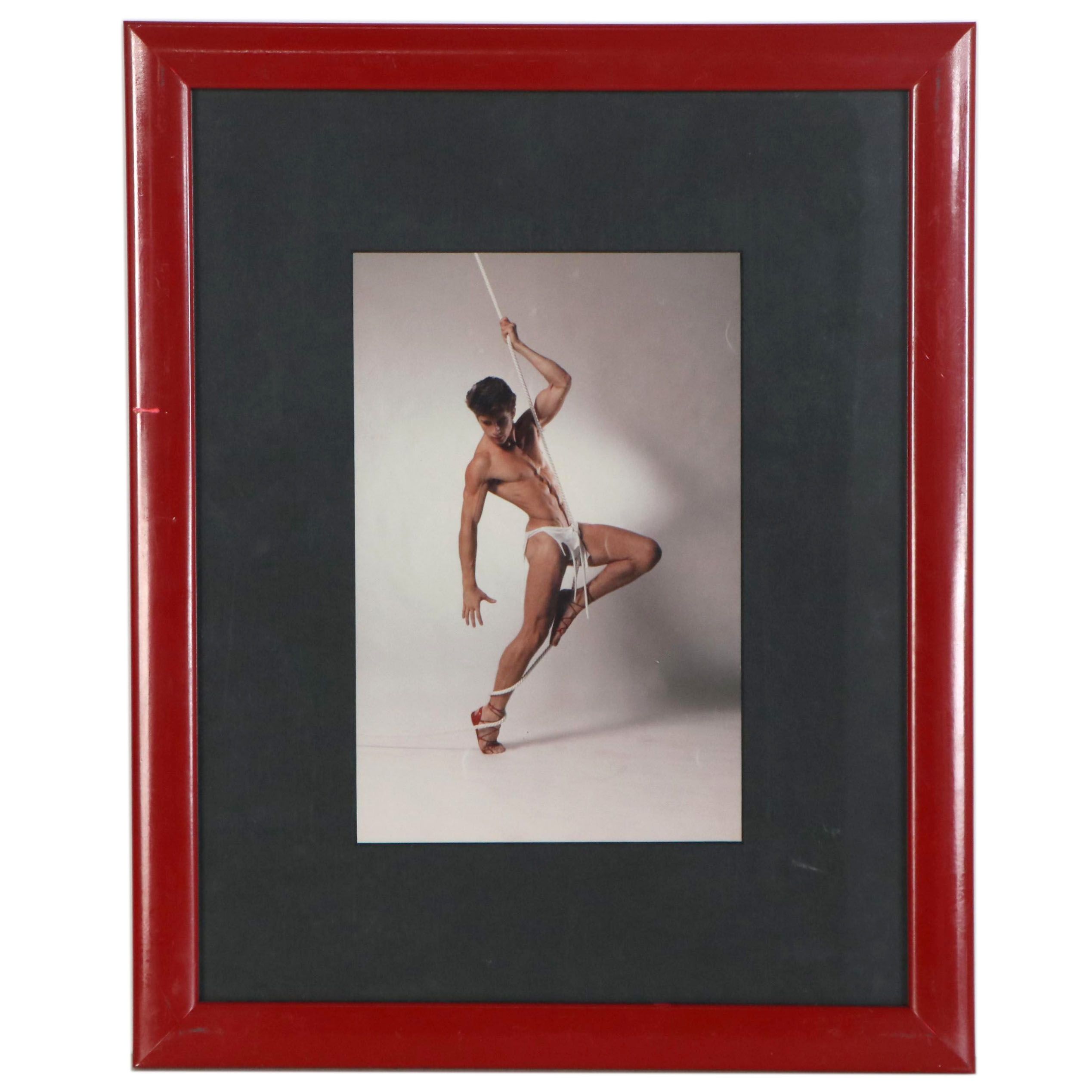 Chromogenic Photograph after Kenn Duncan of Maxwell Caulfield for "Red Shoes"