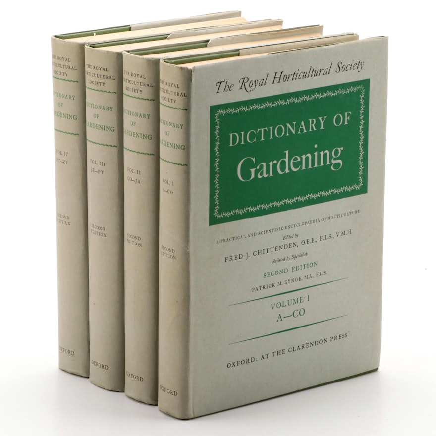 The Royal Horticultural Society "Dictionary of Gardening" Second Edition, 1956