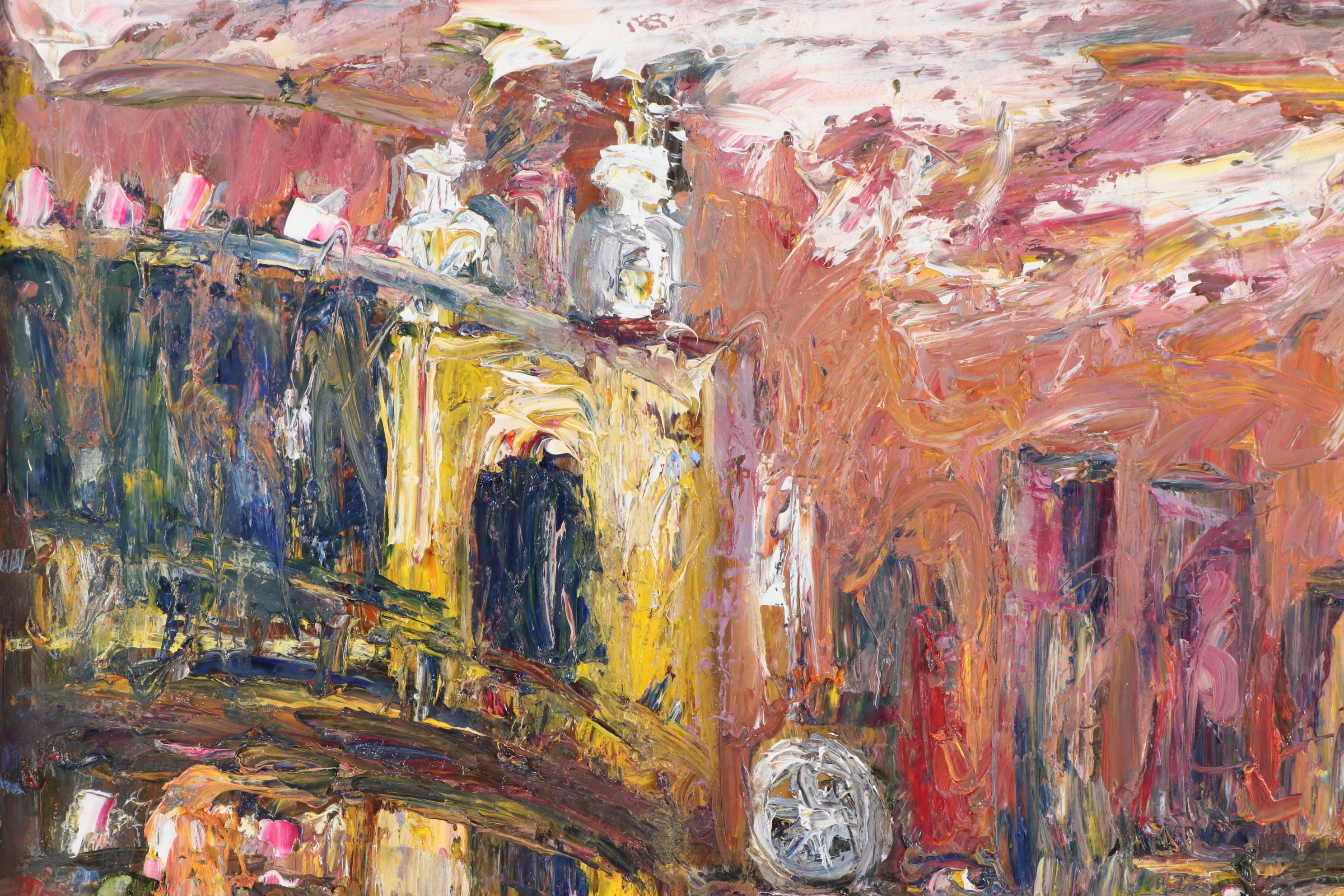 Steve Nassano Oil Painting "Cincinnati at Night"