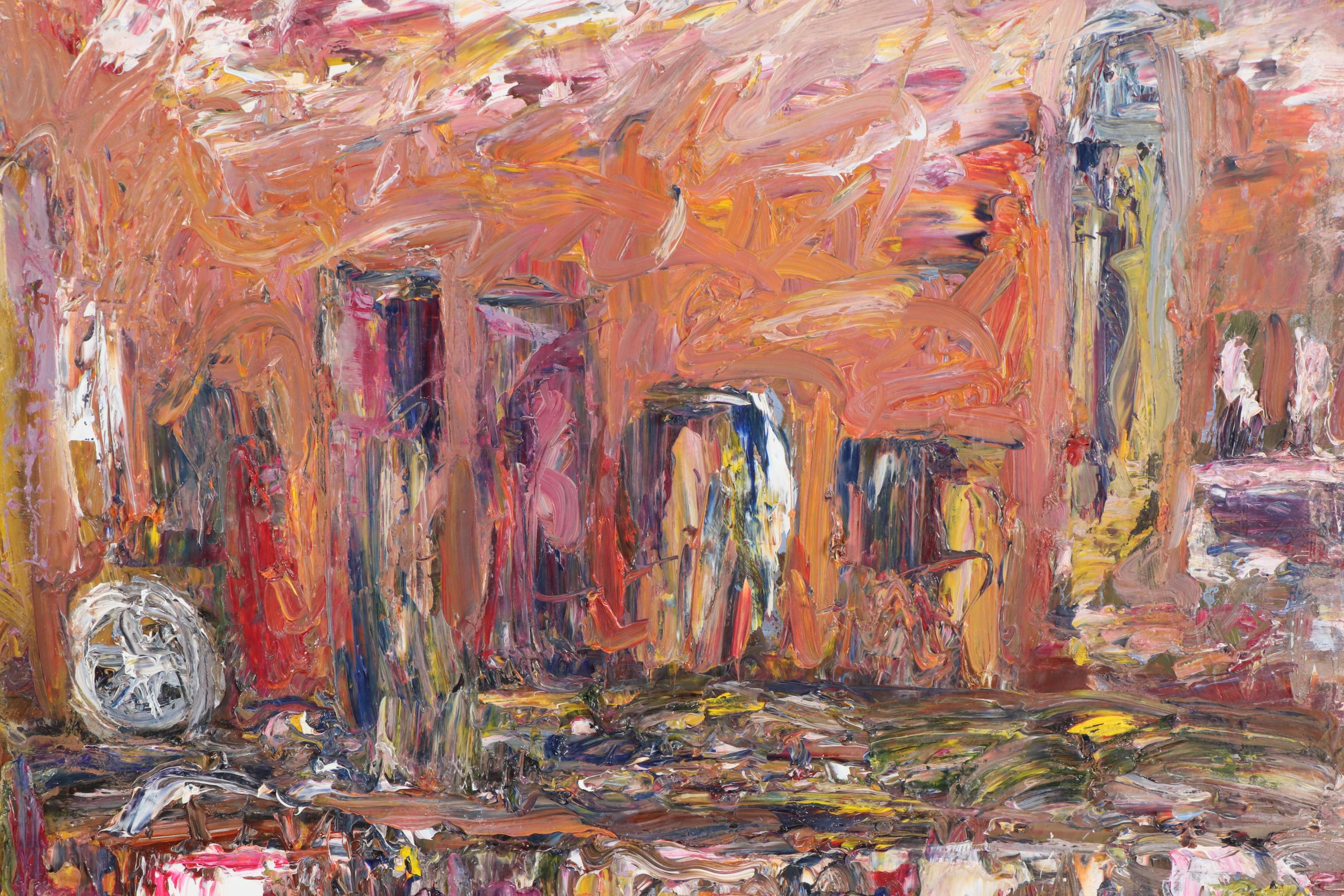 Steve Nassano Oil Painting "Cincinnati at Night"