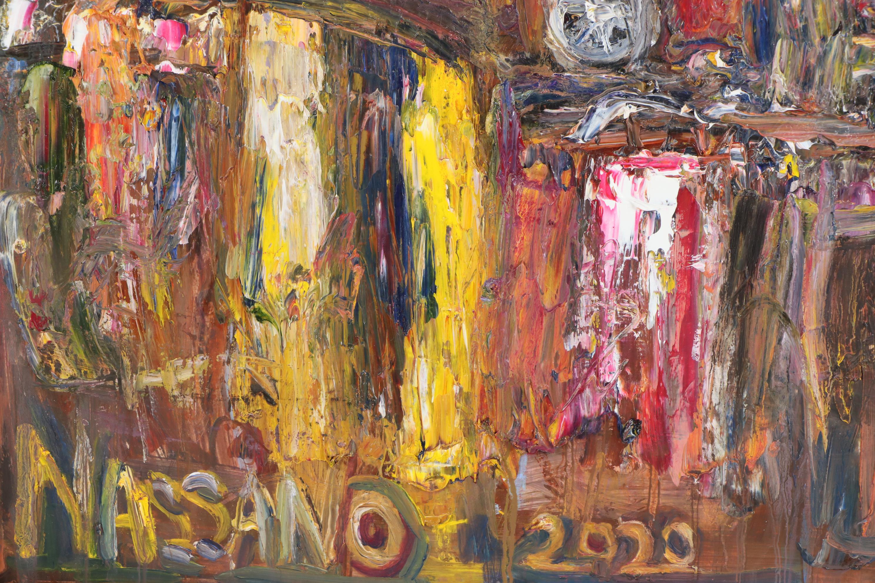 Steve Nassano Oil Painting "Cincinnati at Night"