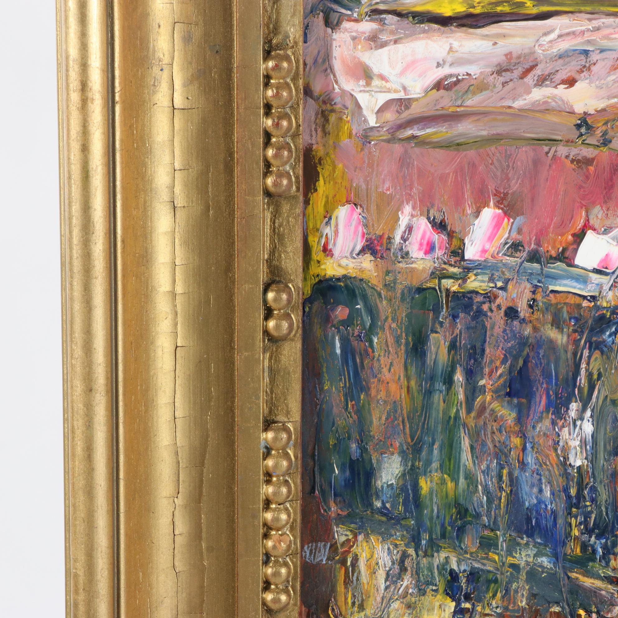 Steve Nassano Oil Painting "Cincinnati at Night"