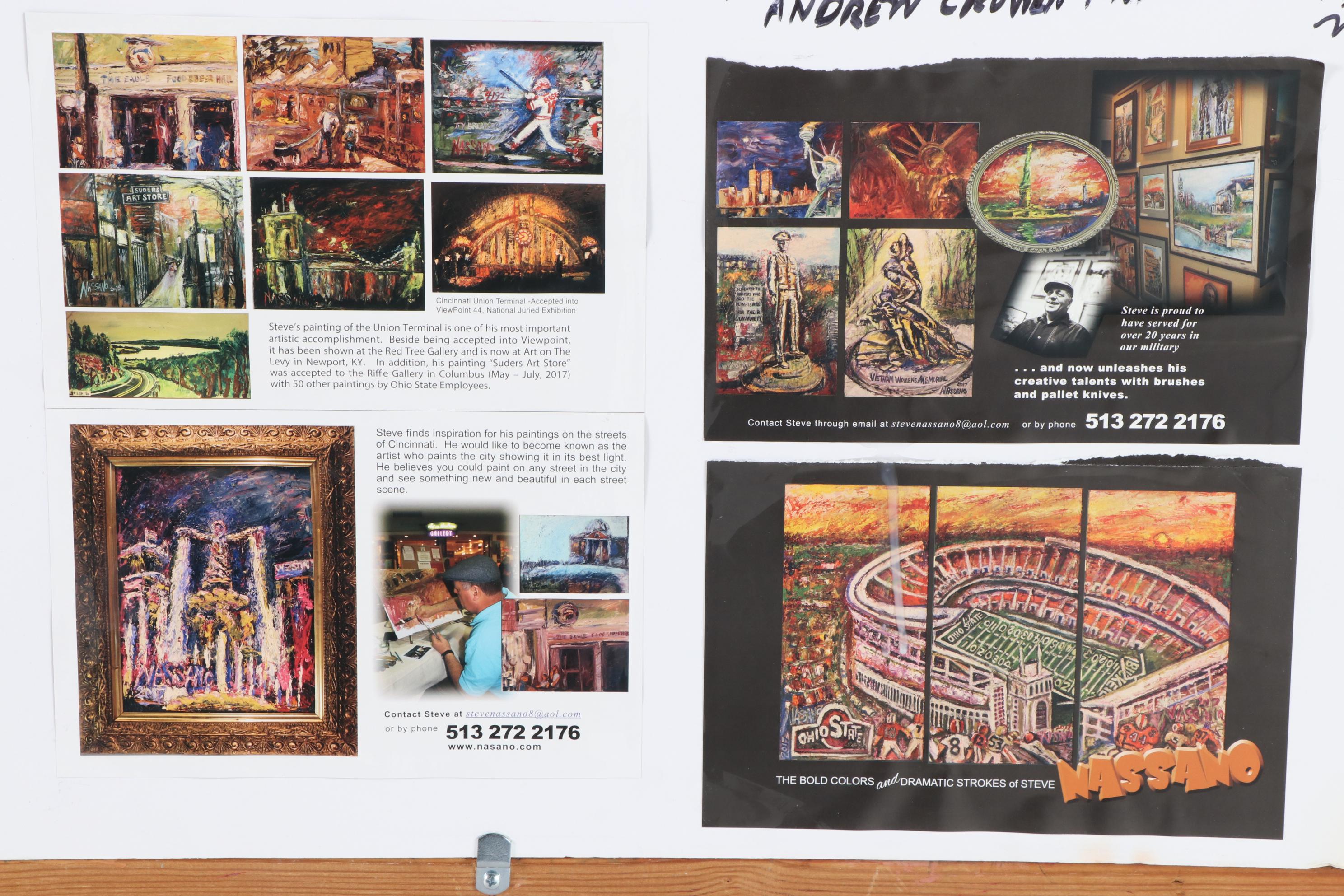 Steve Nassano Oil Painting "Cincinnati at Night"