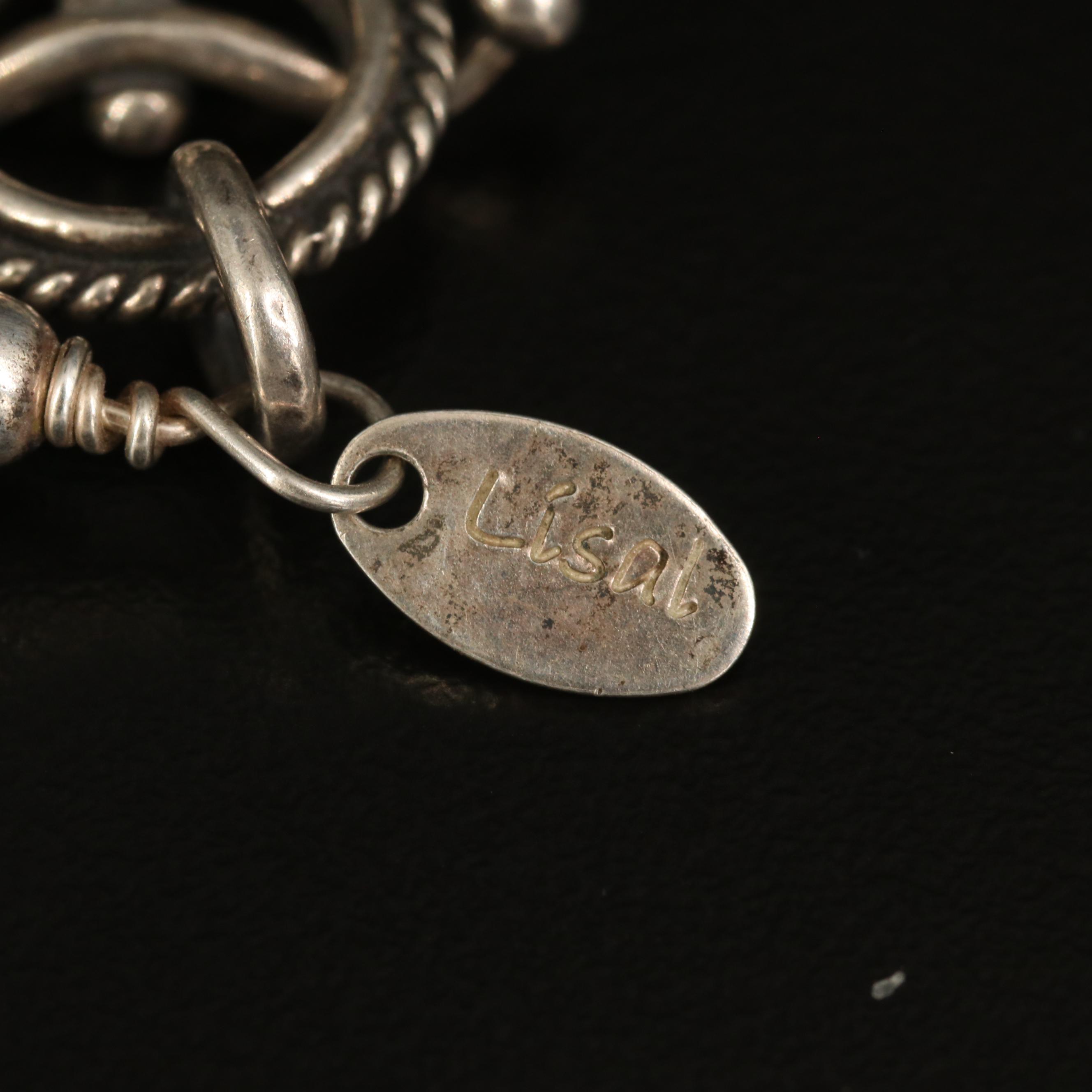 Sterling Charms and Charm Bracelet with Chest and Rainbow Moonstone