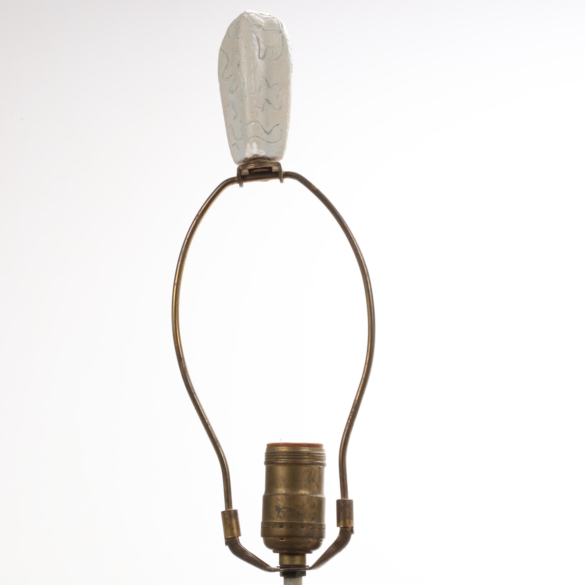 Continental Art Co. Chalkware Figural Table Lamps,1951