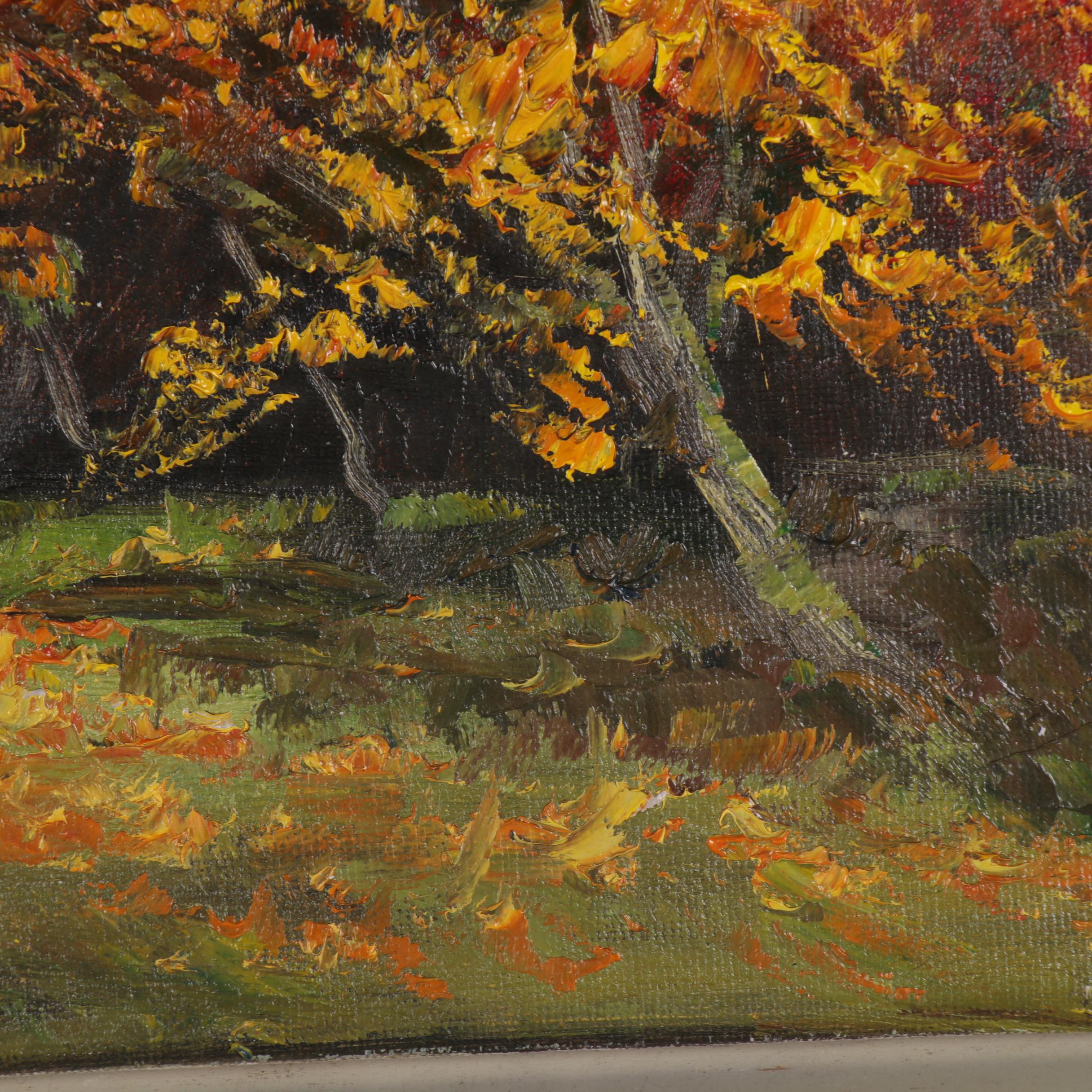 Garncarek Aleksander Oil Painting "Autumn Orchard"