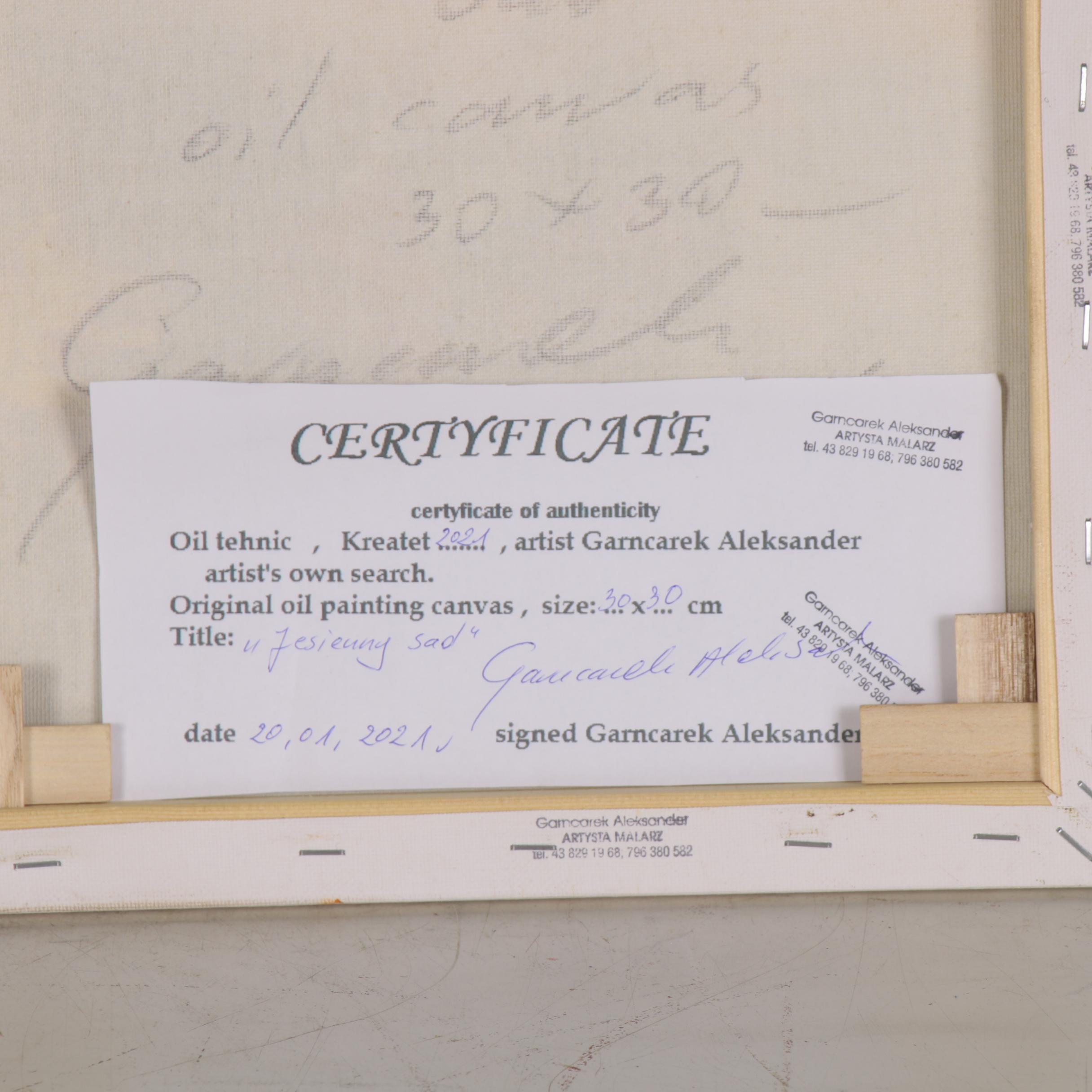 Garncarek Aleksander Oil Painting "Autumn Orchard"