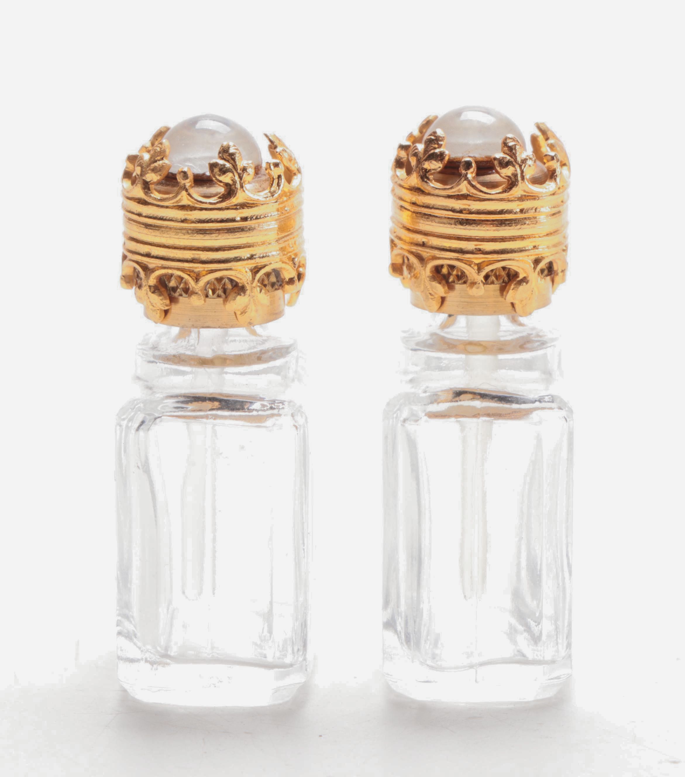 Hand-Painted Porcelain Perfume Bottle Limoges Box with Small Perfume Bottles