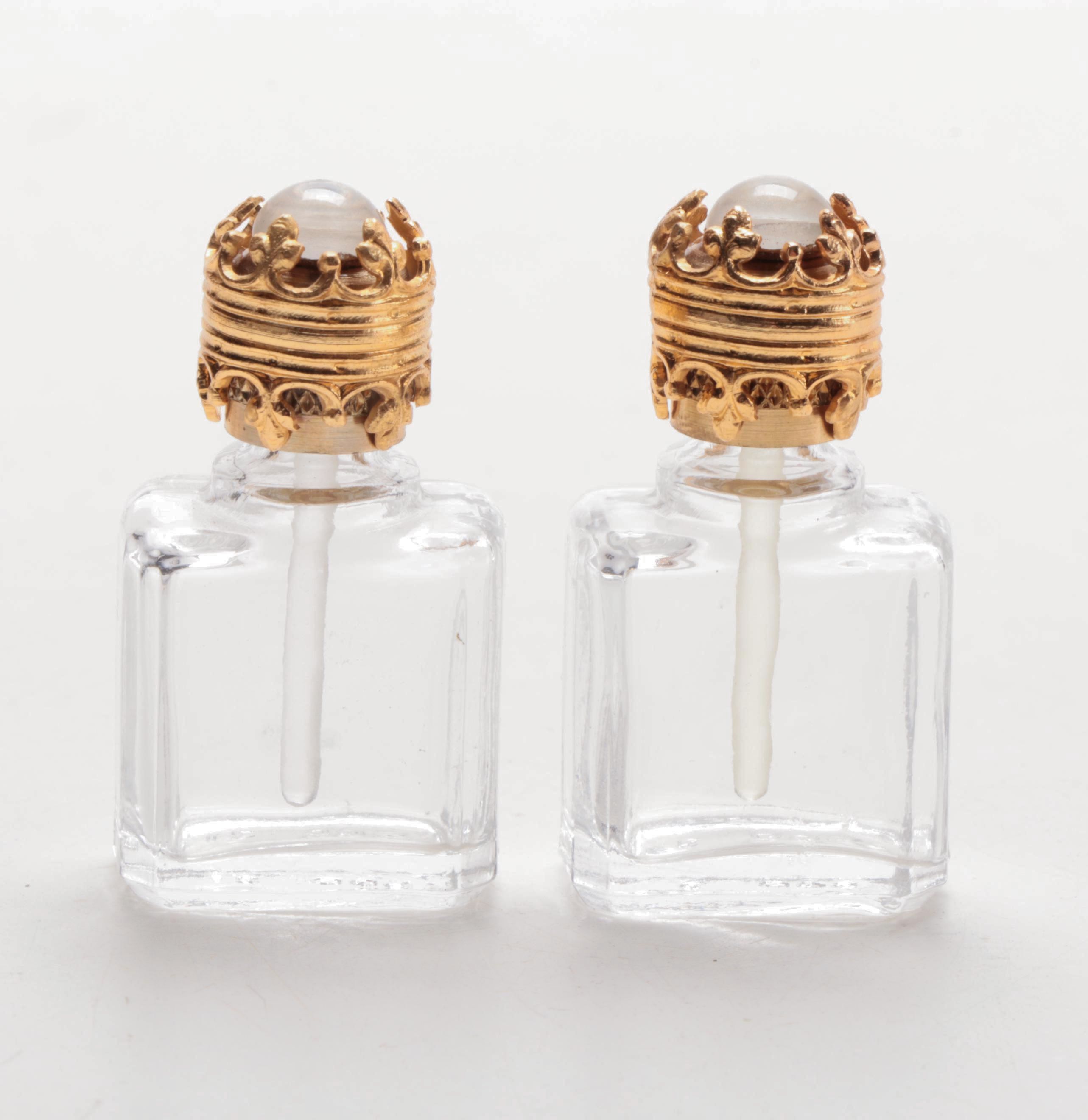 Hand-Painted Porcelain Perfume Bottle Limoges Box with Small Perfume Bottles