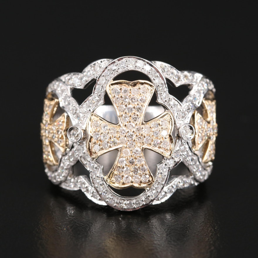 14K 1.00 CTW Diamond Ring