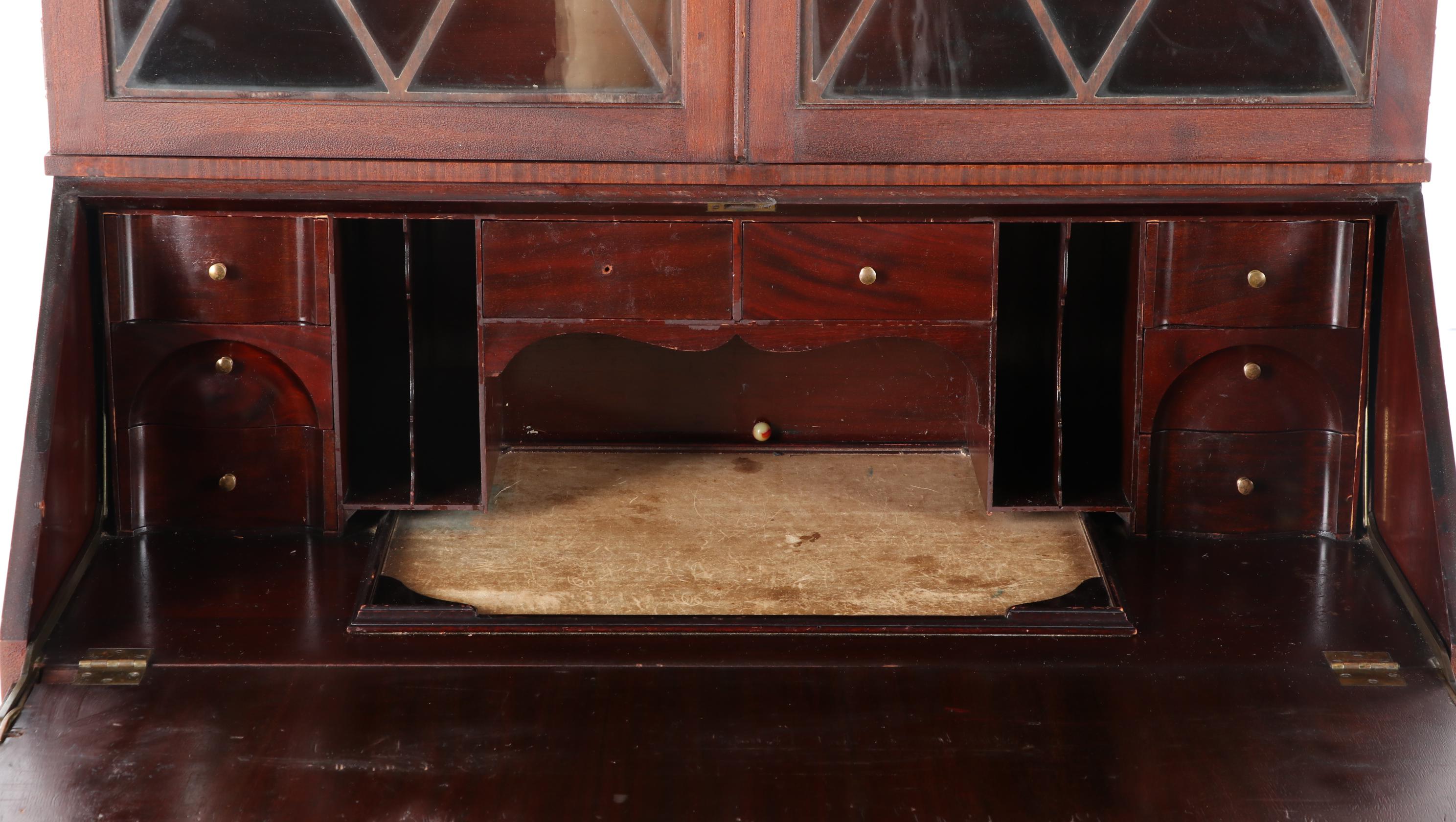 Empire Style Mahogany Secretary Desk, Early 20th Century