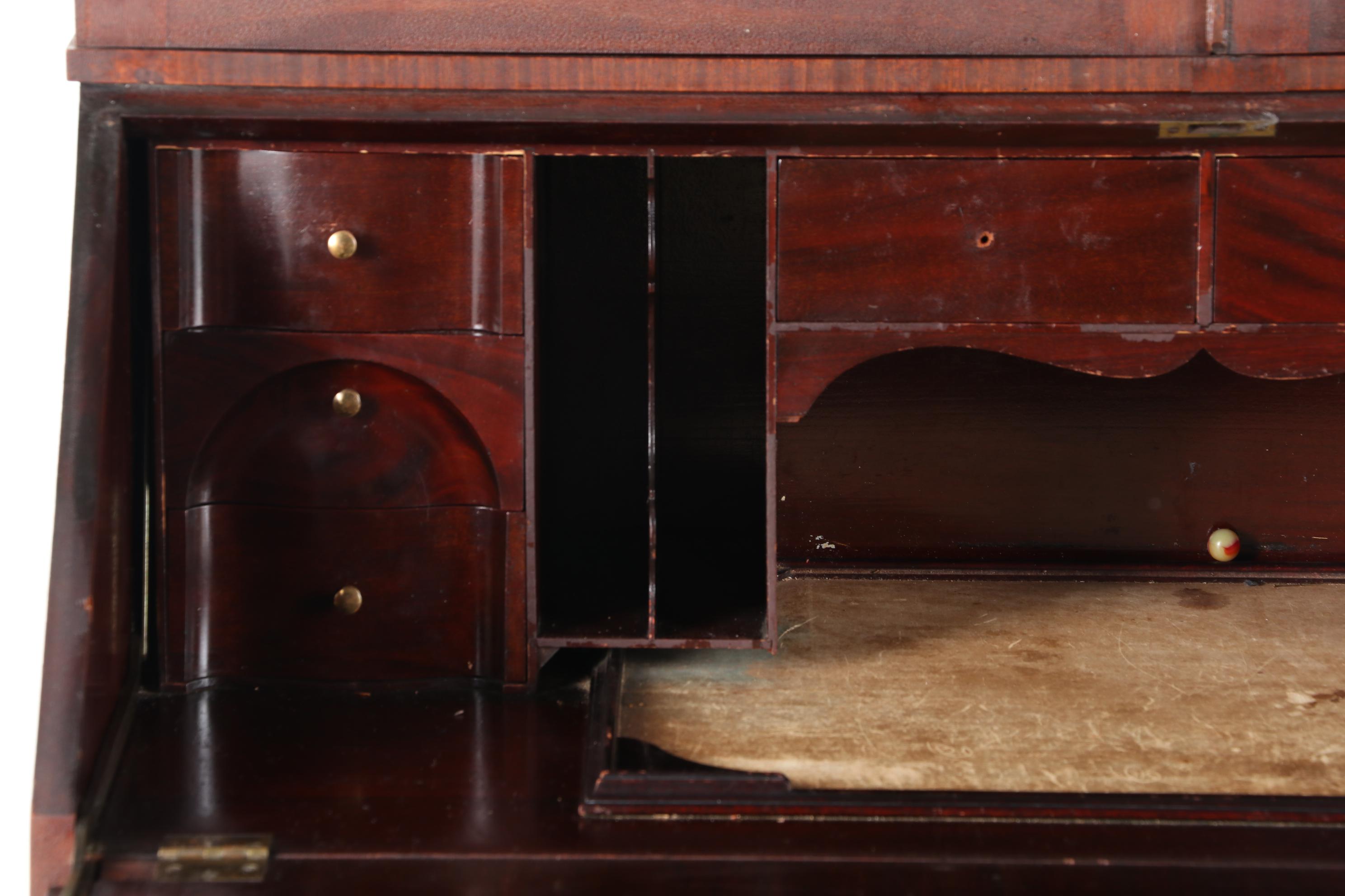 Empire Style Mahogany Secretary Desk, Early 20th Century