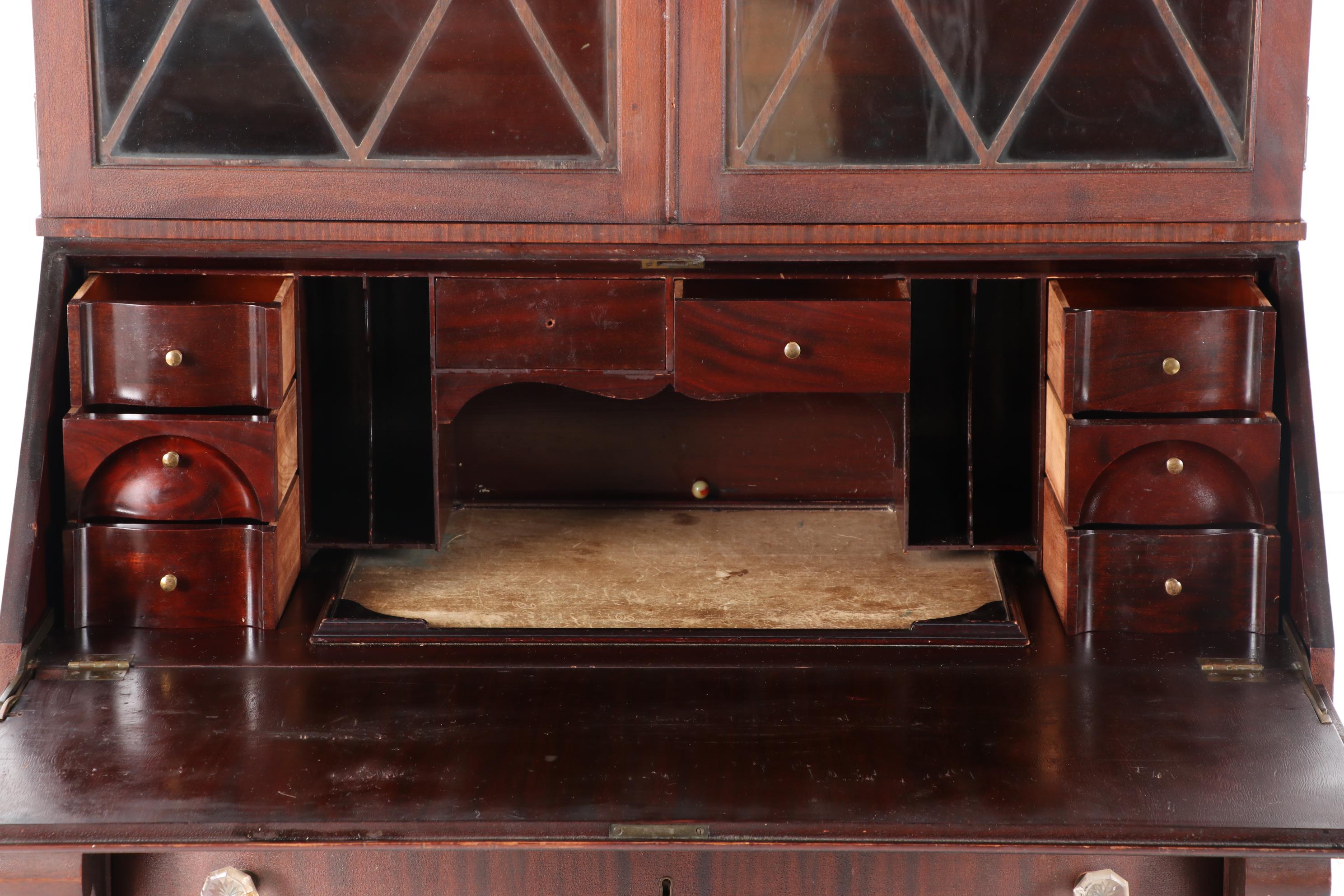 Empire Style Mahogany Secretary Desk, Early 20th Century