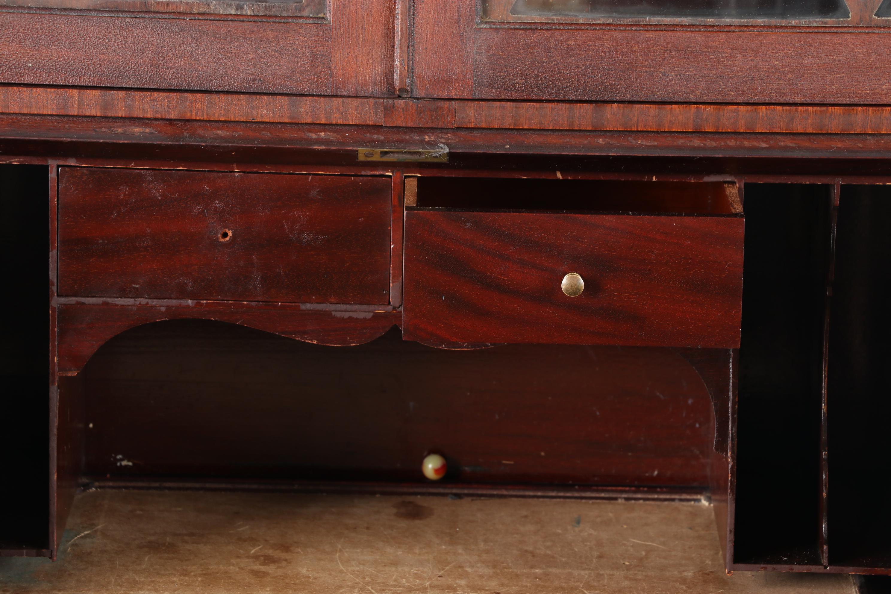 Empire Style Mahogany Secretary Desk, Early 20th Century