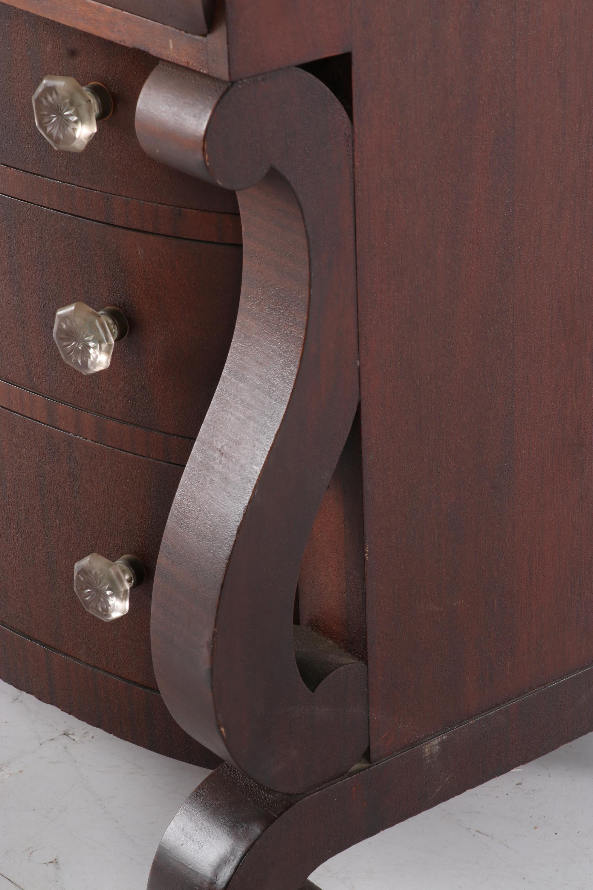 Empire Style Mahogany Secretary Desk, Early 20th Century