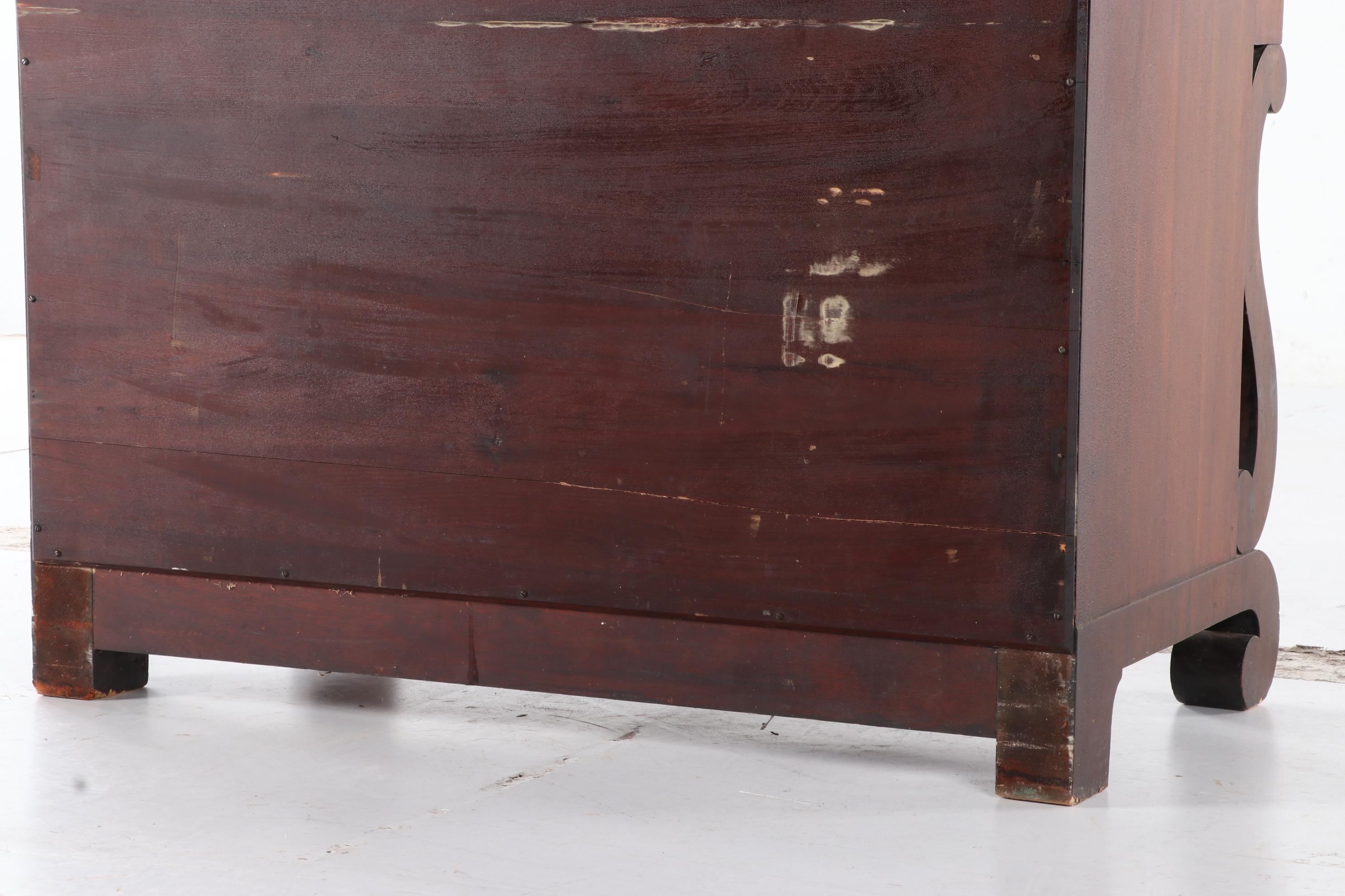 Empire Style Mahogany Secretary Desk, Early 20th Century