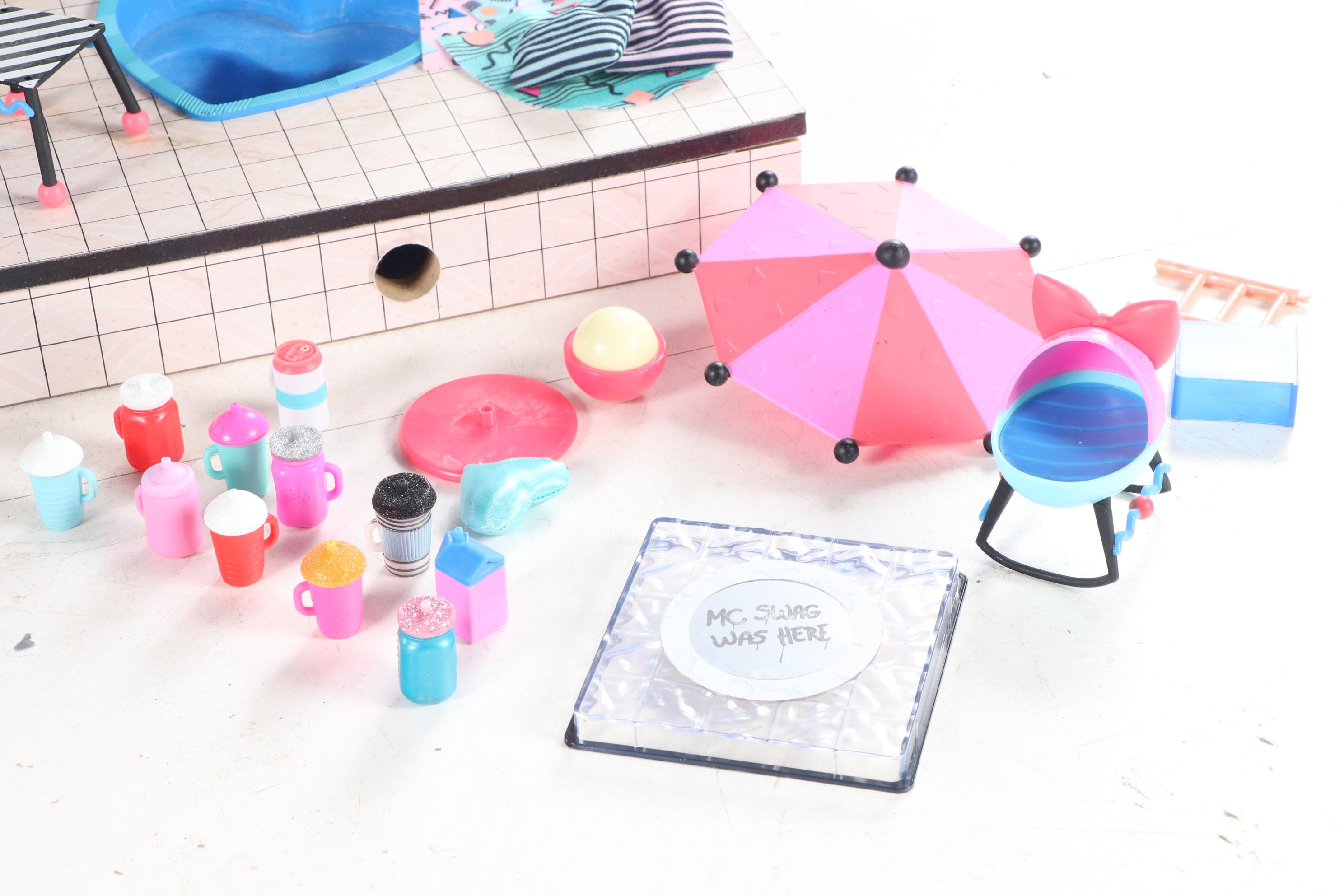 LOL Dolls "O.M.G. House" Wooden Playhouse with Accessories and Dolls