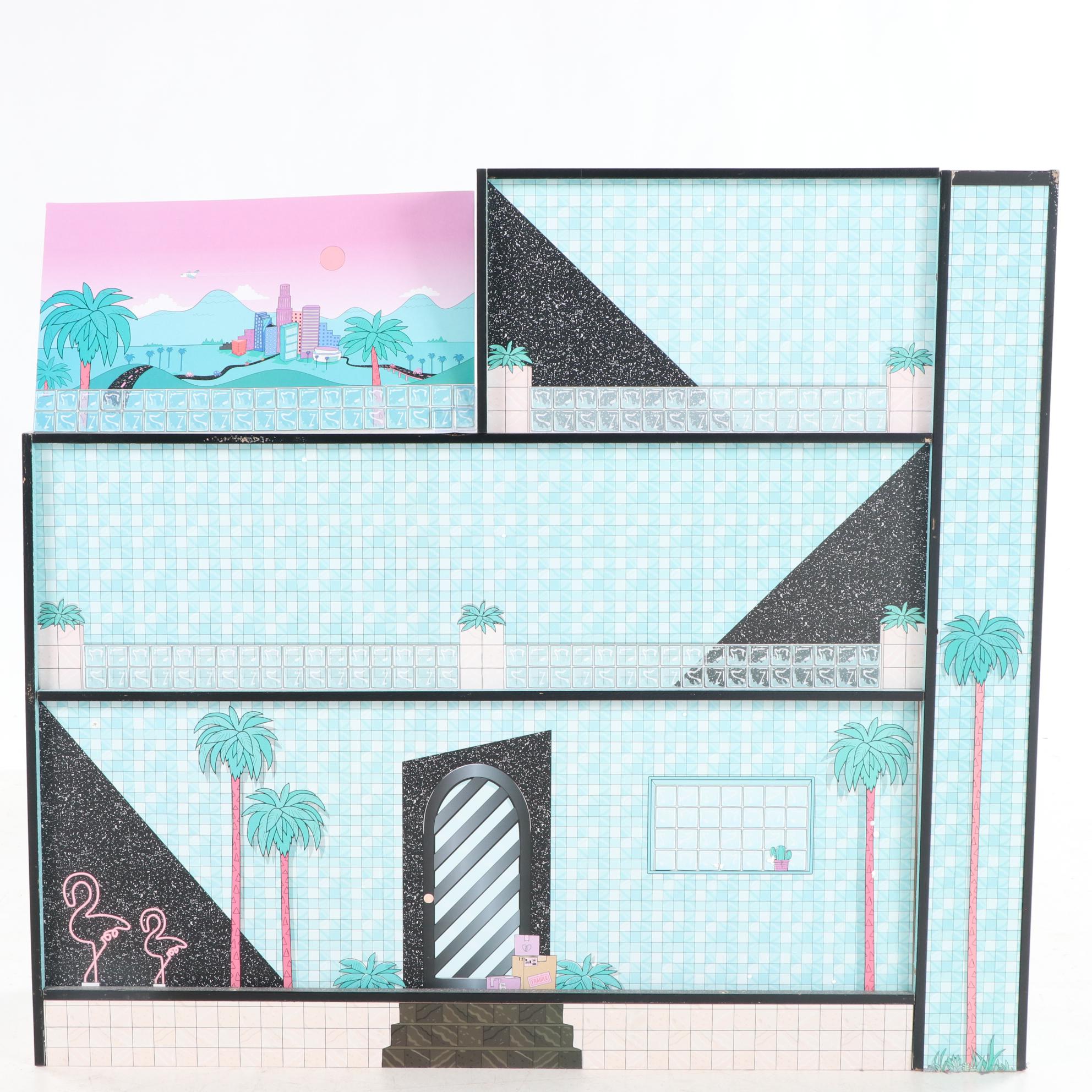 LOL Dolls "O.M.G. House" Wooden Playhouse with Accessories and Dolls