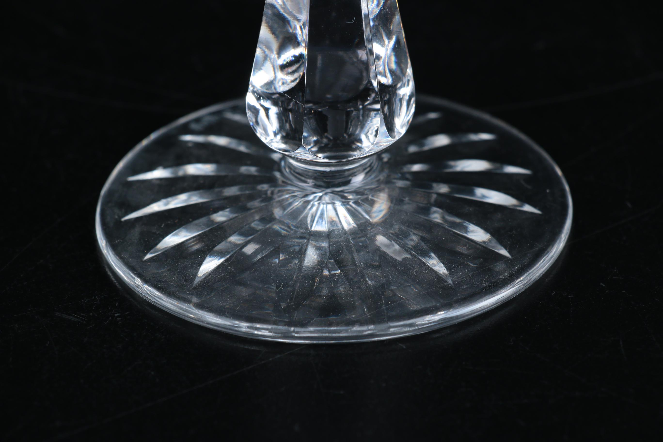 Waterford Crystal "Kenmare" Champagne Coupes, Late 20th Century
