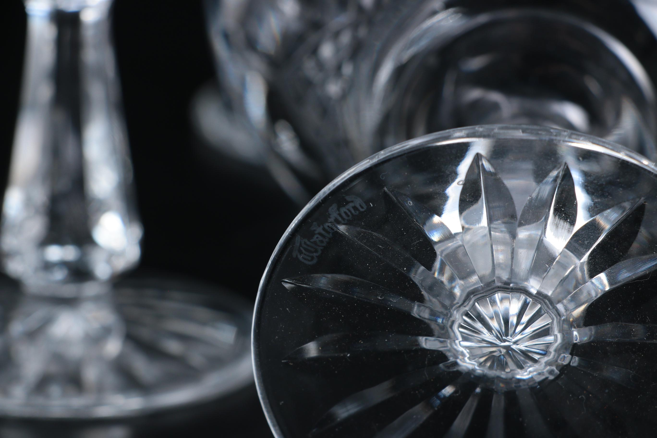 Waterford Crystal "Kenmare" Champagne Coupes, Late 20th Century