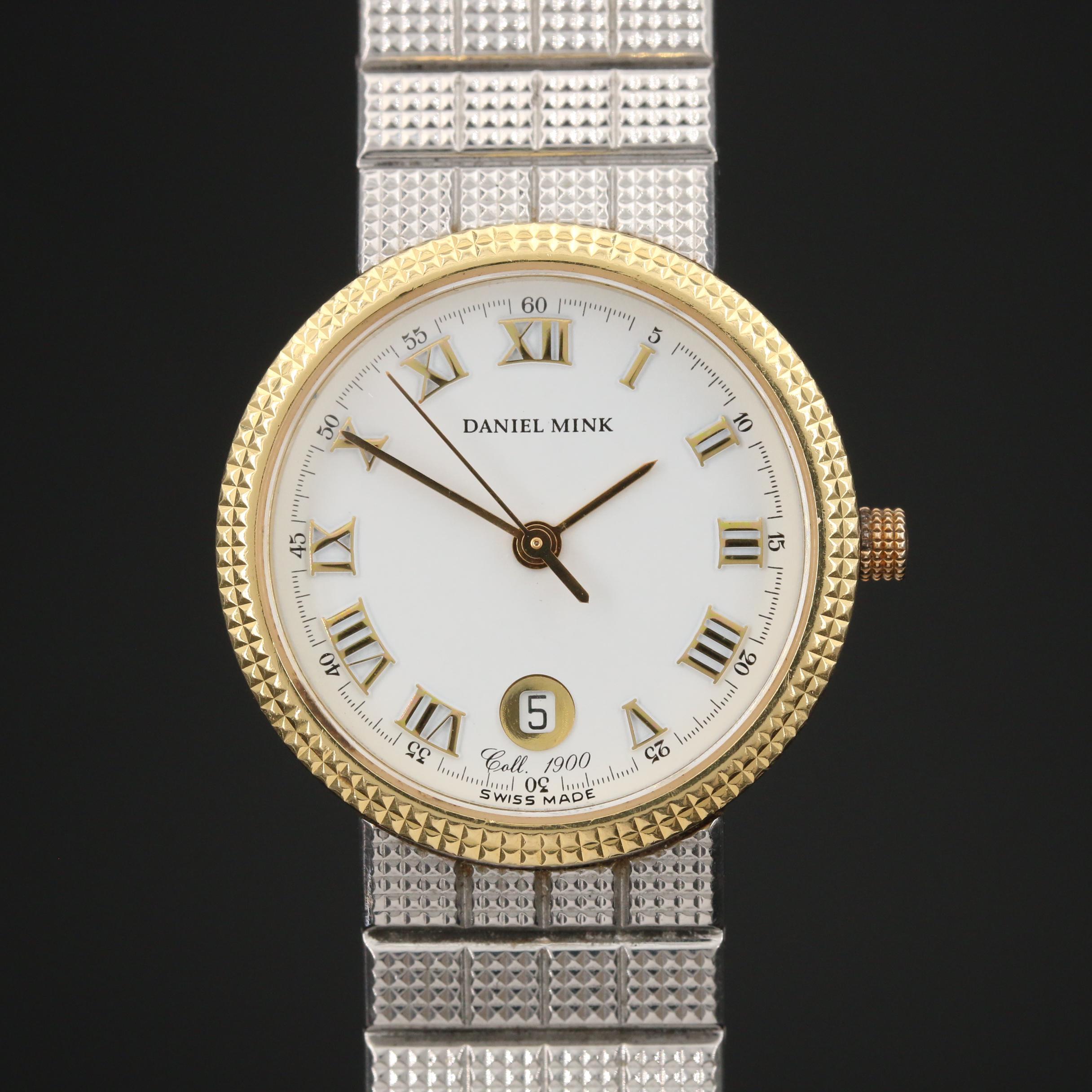 Daniel Mink 1900 Stainless Steel and 18K Gold Quartz Watch
