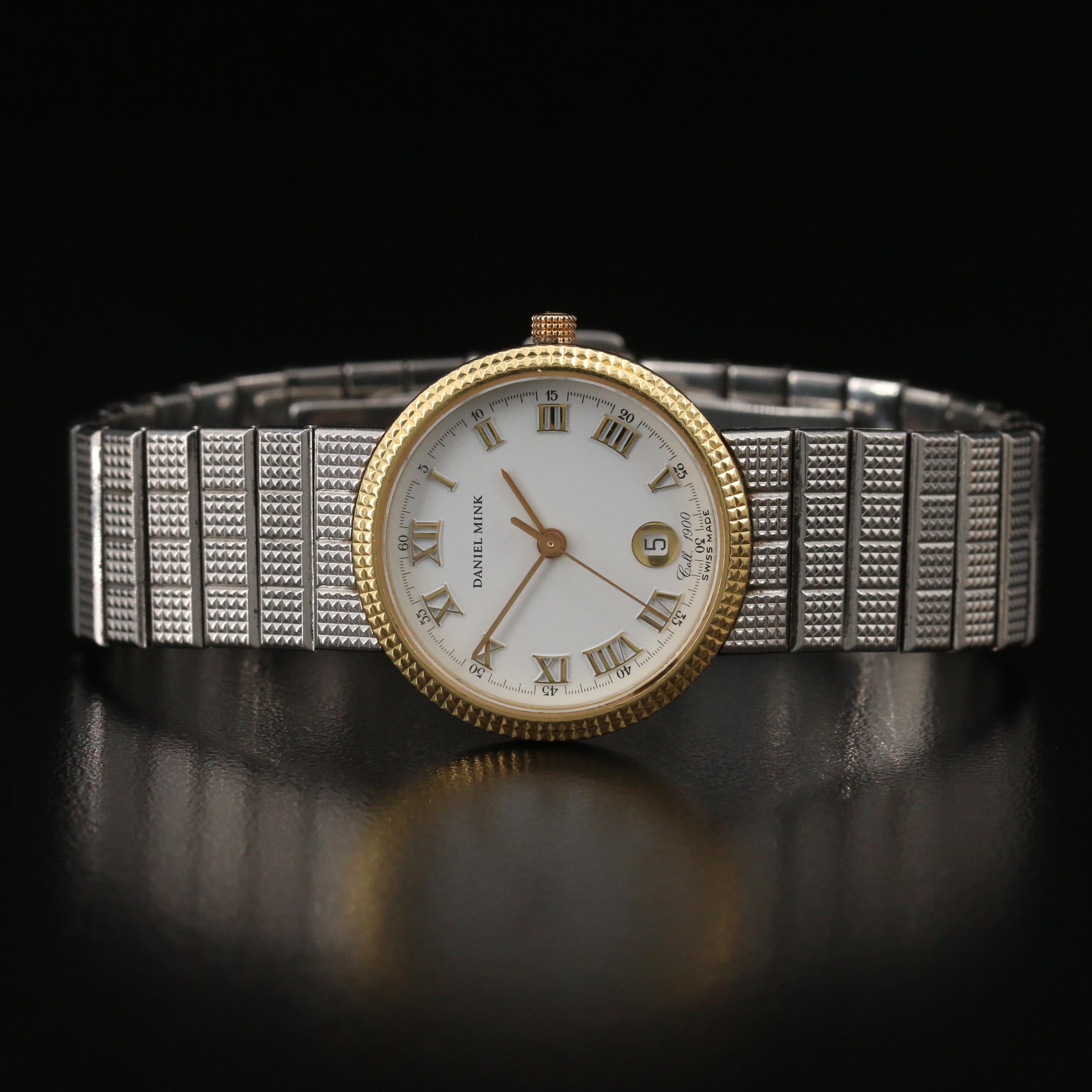Daniel Mink 1900 Stainless Steel and 18K Gold Quartz Watch