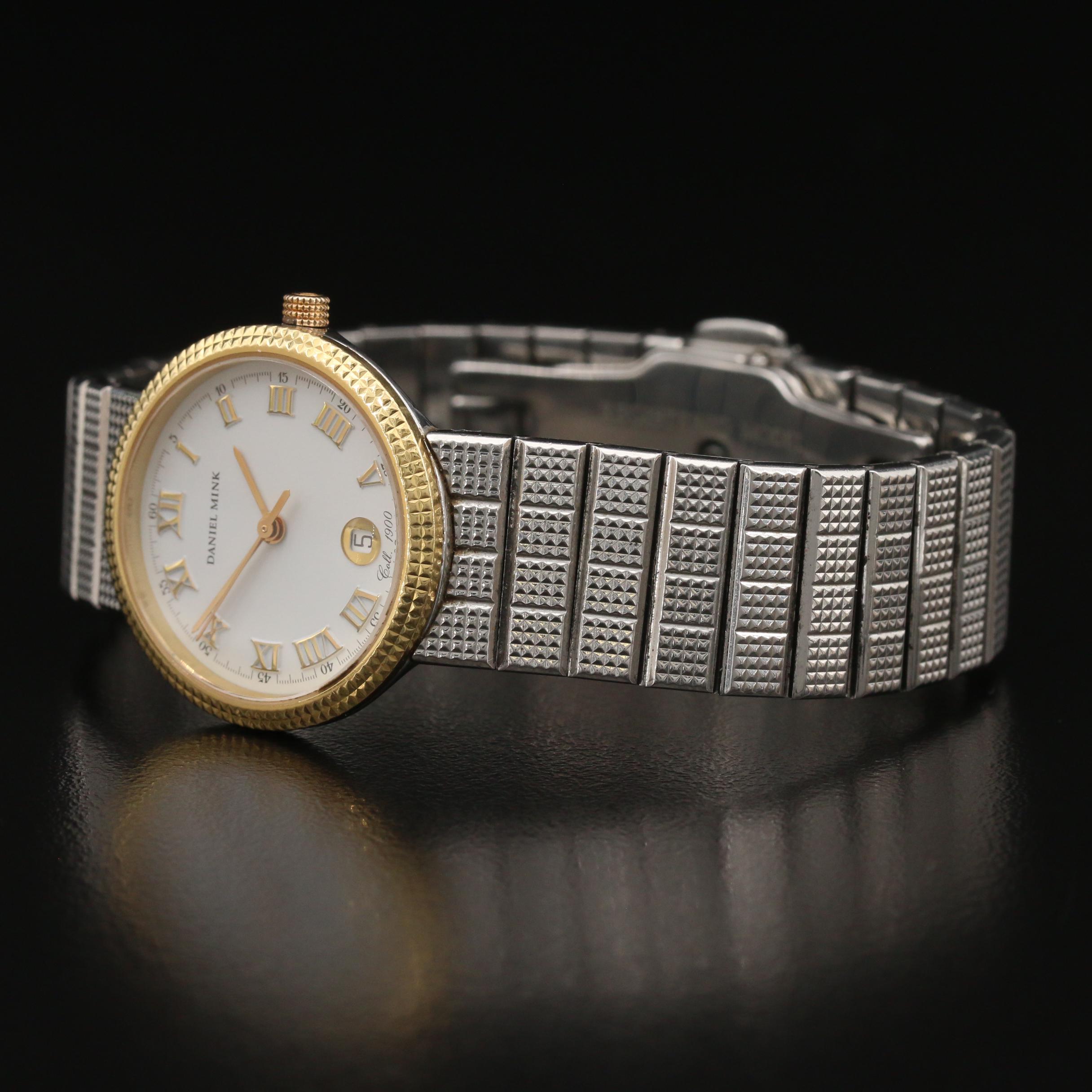 Daniel Mink 1900 Stainless Steel and 18K Gold Quartz Watch