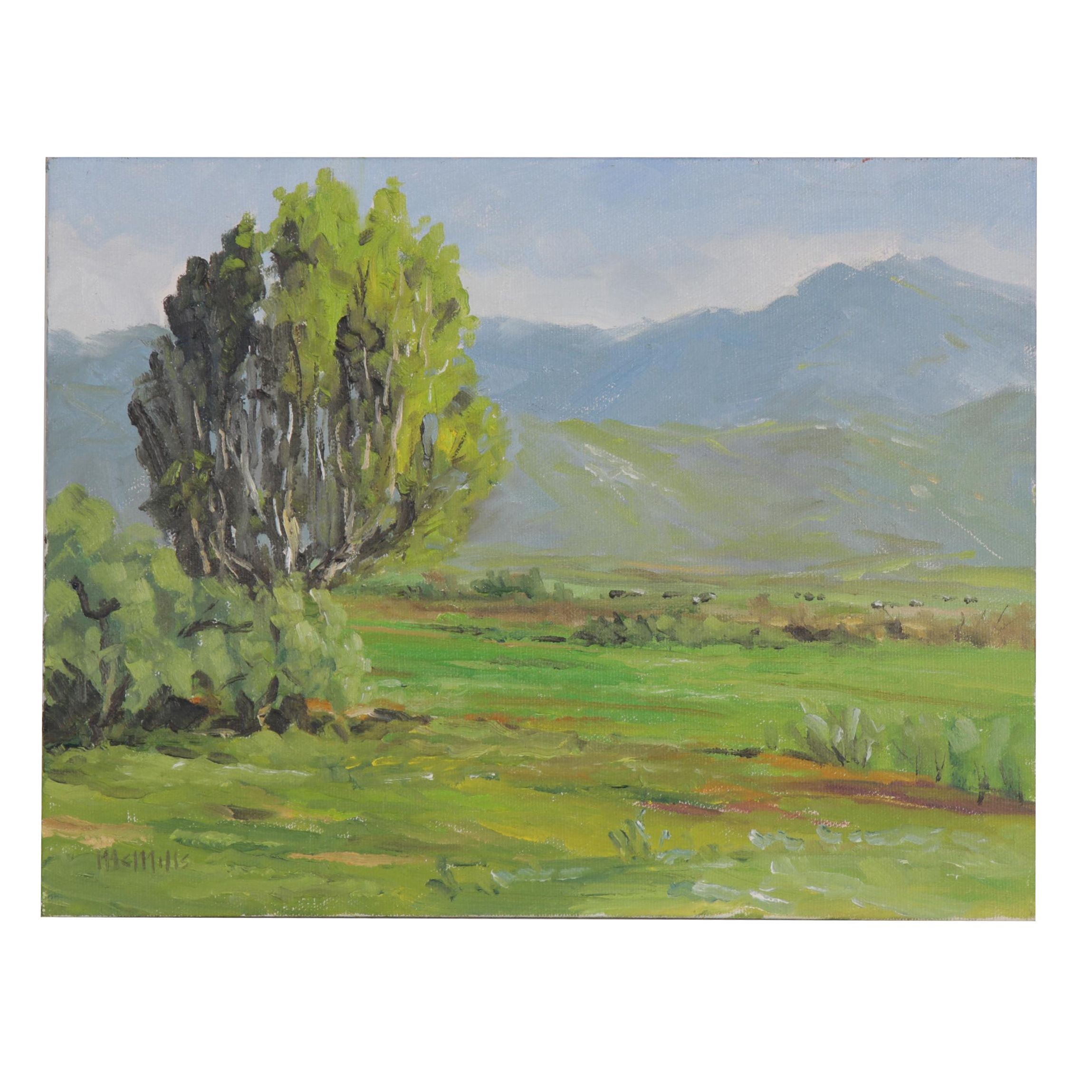 Sean McMills Oil Painting "View from San Pasqual Battlefield"