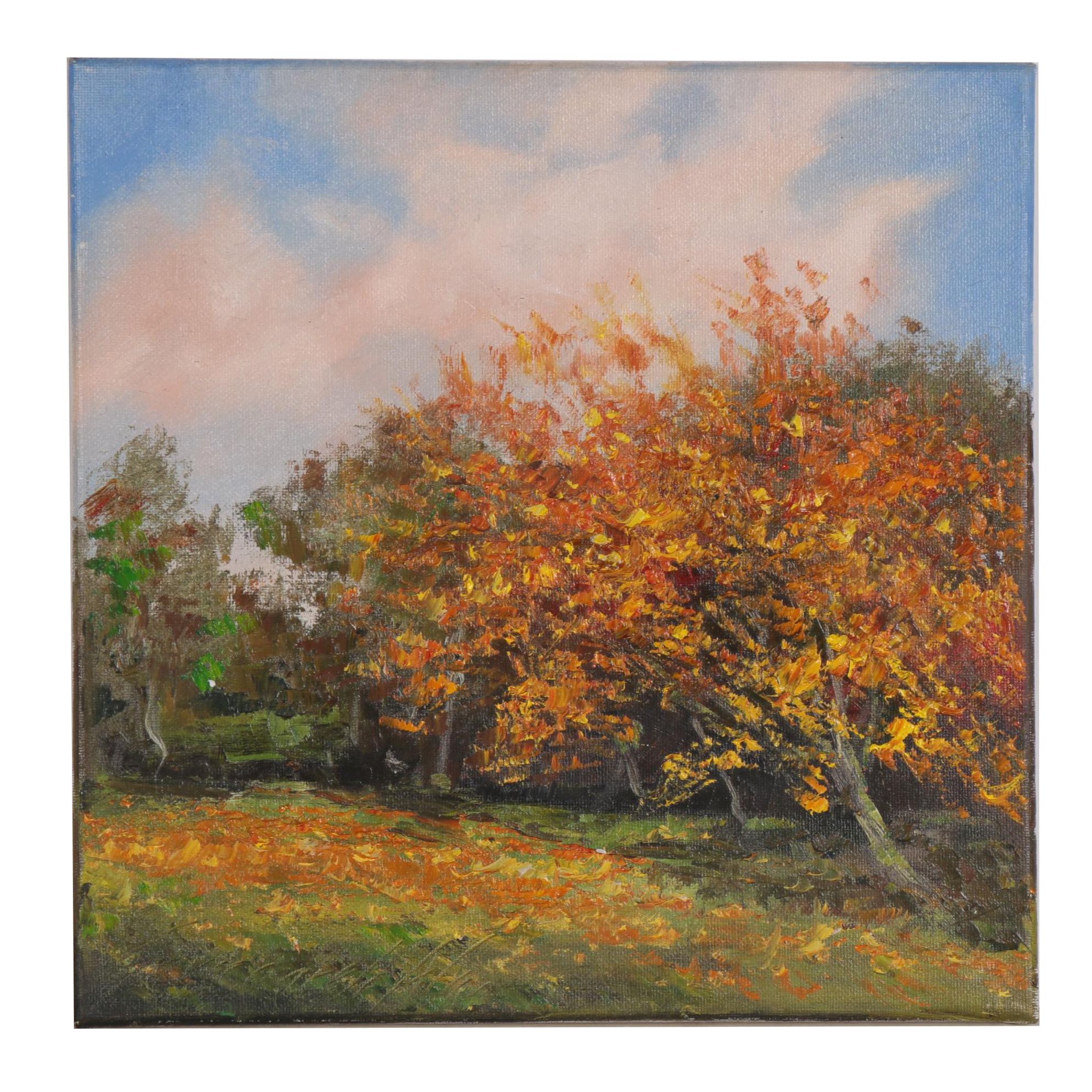 Garncarek Aleksander Oil Painting "Autumn Orchard"