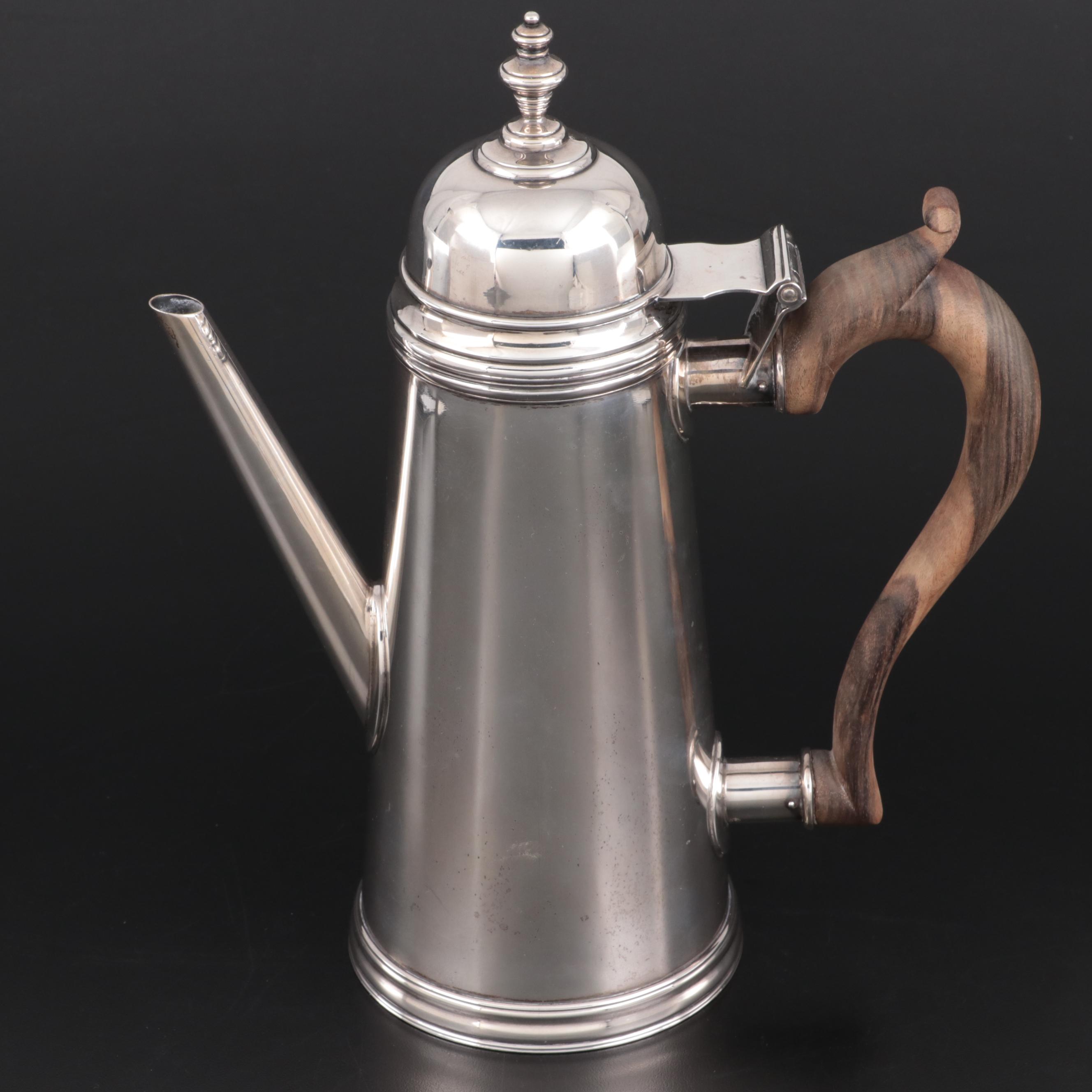 Stieff "Williamsburg" Sterling Silver Coffee Service with Wallace "Alden" Tray