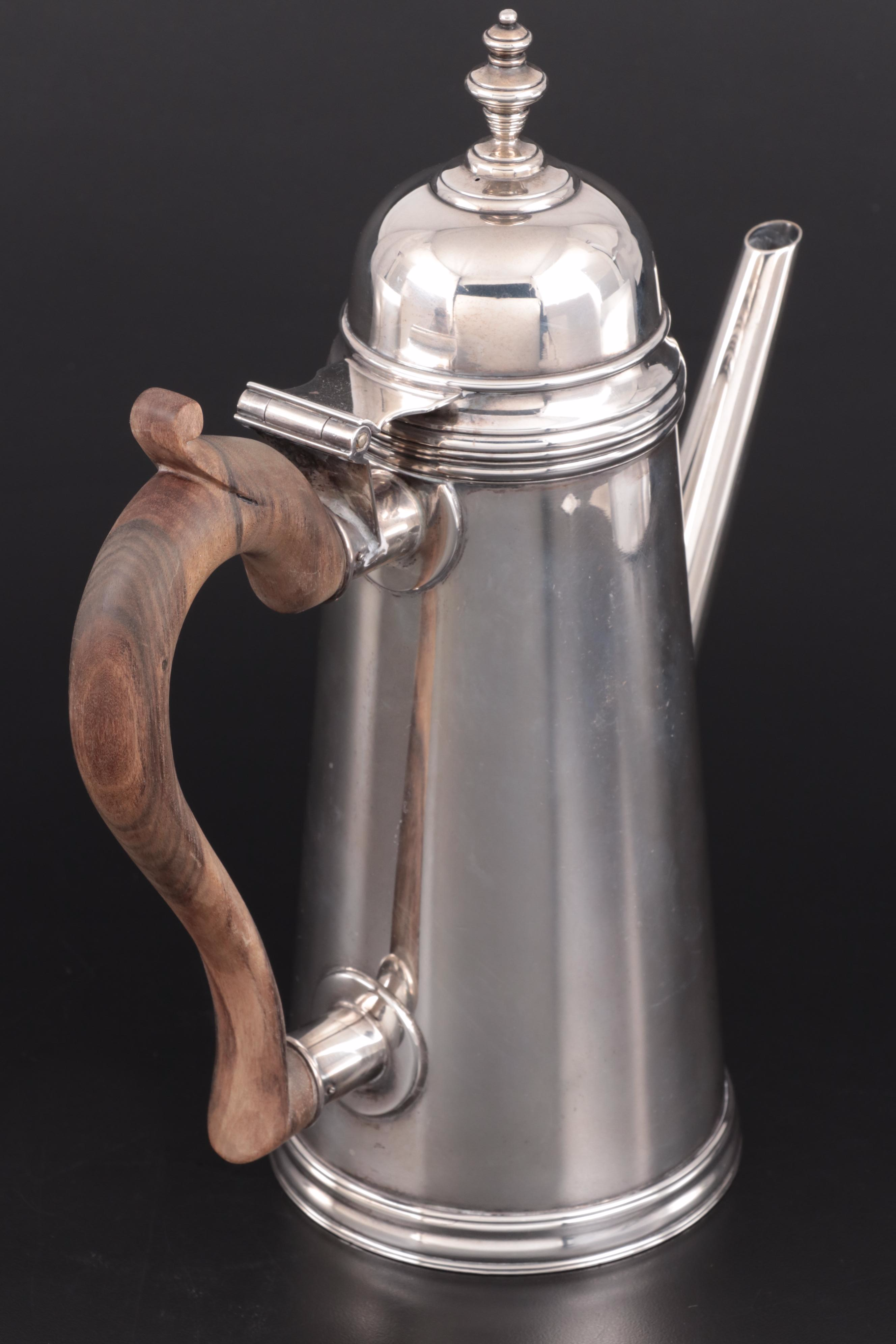 Stieff "Williamsburg" Sterling Silver Coffee Service with Wallace "Alden" Tray