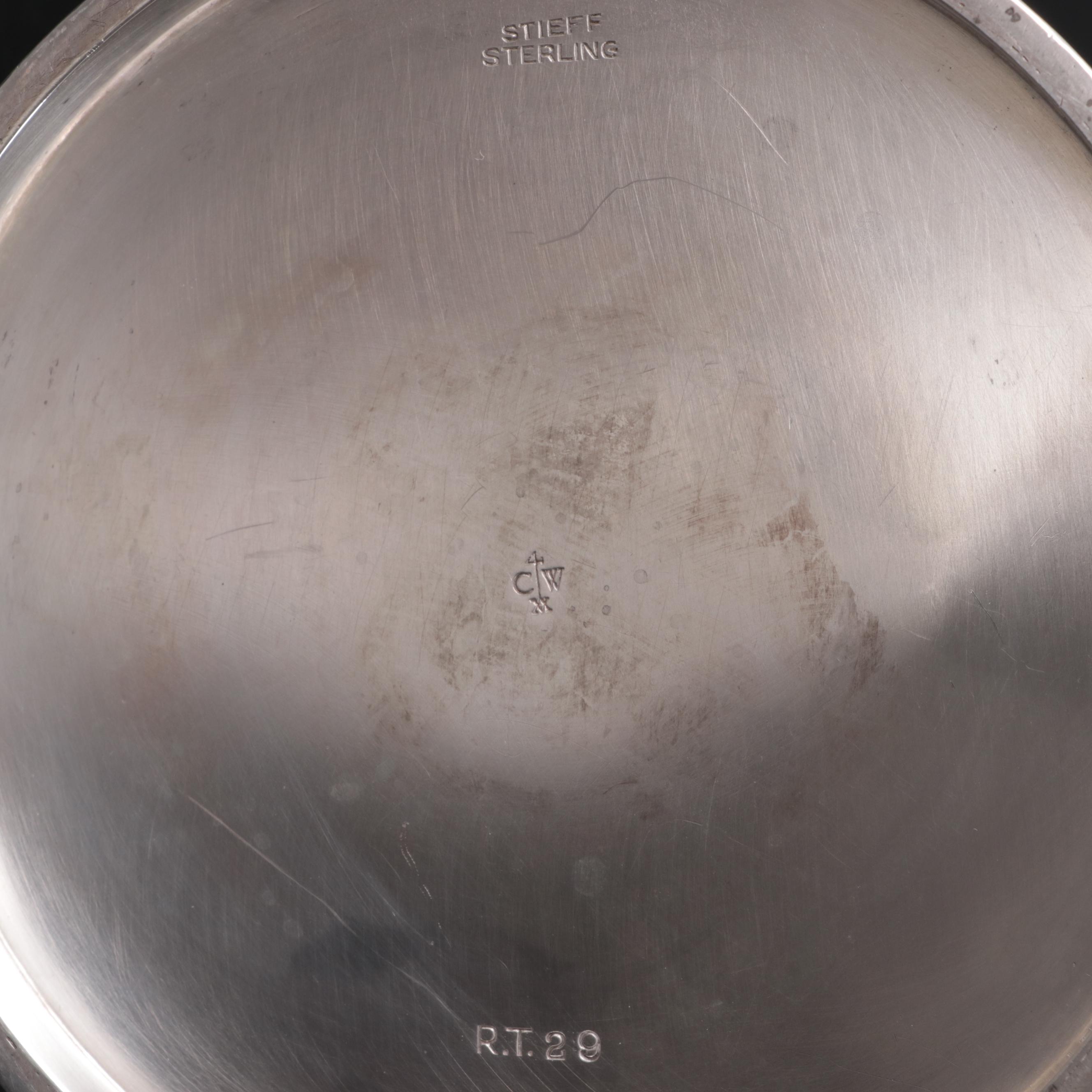 Stieff "Williamsburg" Sterling Silver Coffee Service with Wallace "Alden" Tray