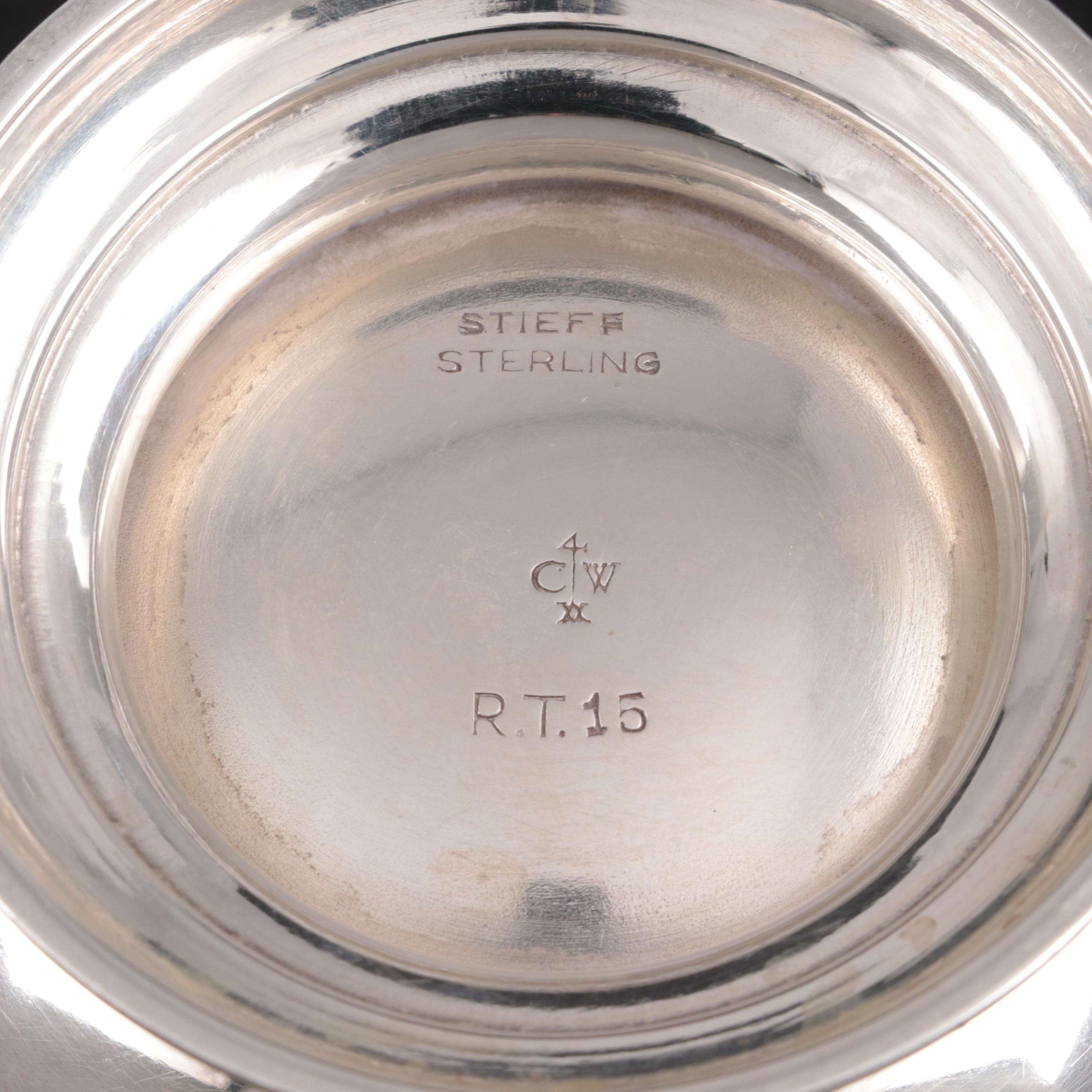 Stieff "Williamsburg" Sterling Silver Coffee Service with Wallace "Alden" Tray