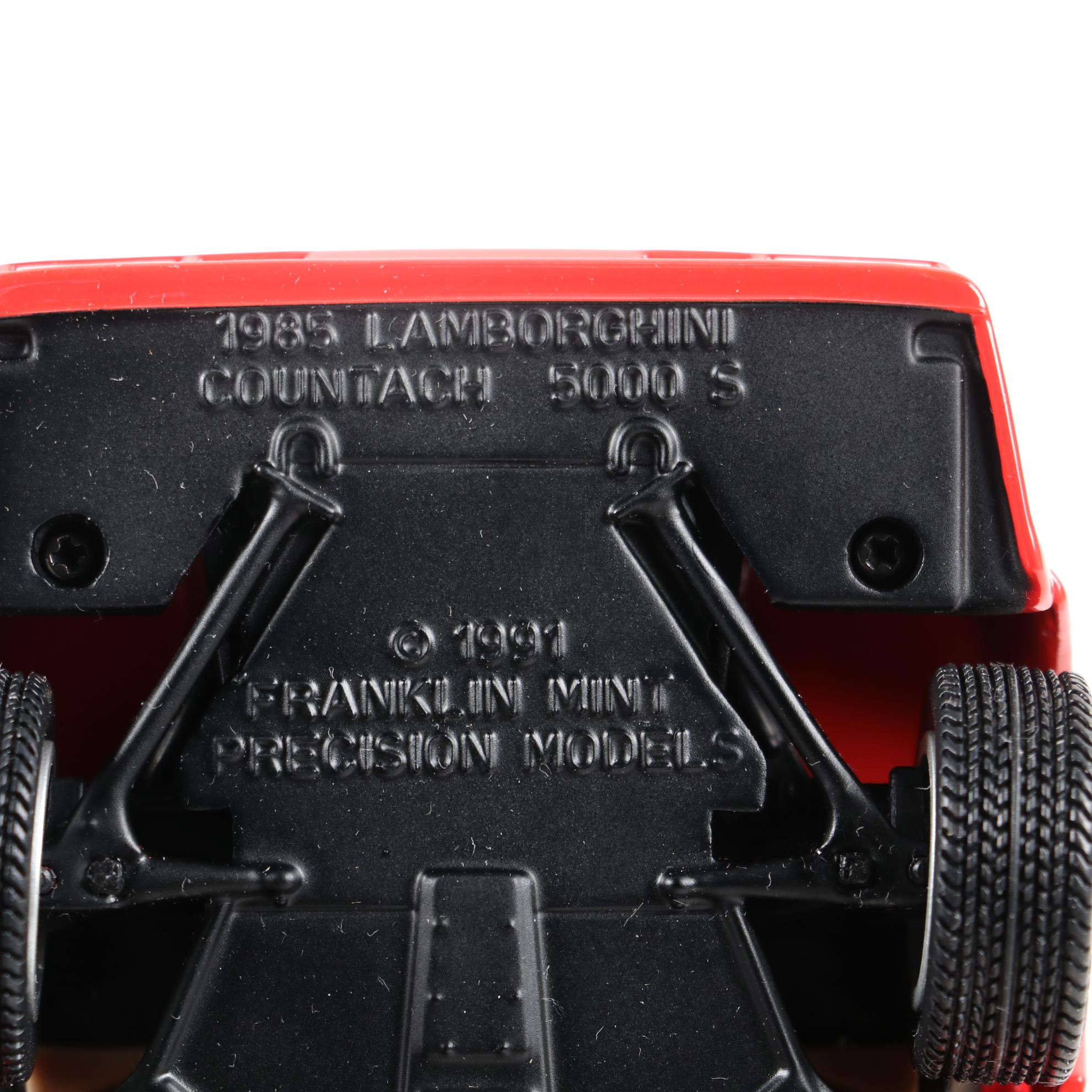 Lamborghini Countach, London Bus, and Other Diecast Model Cars