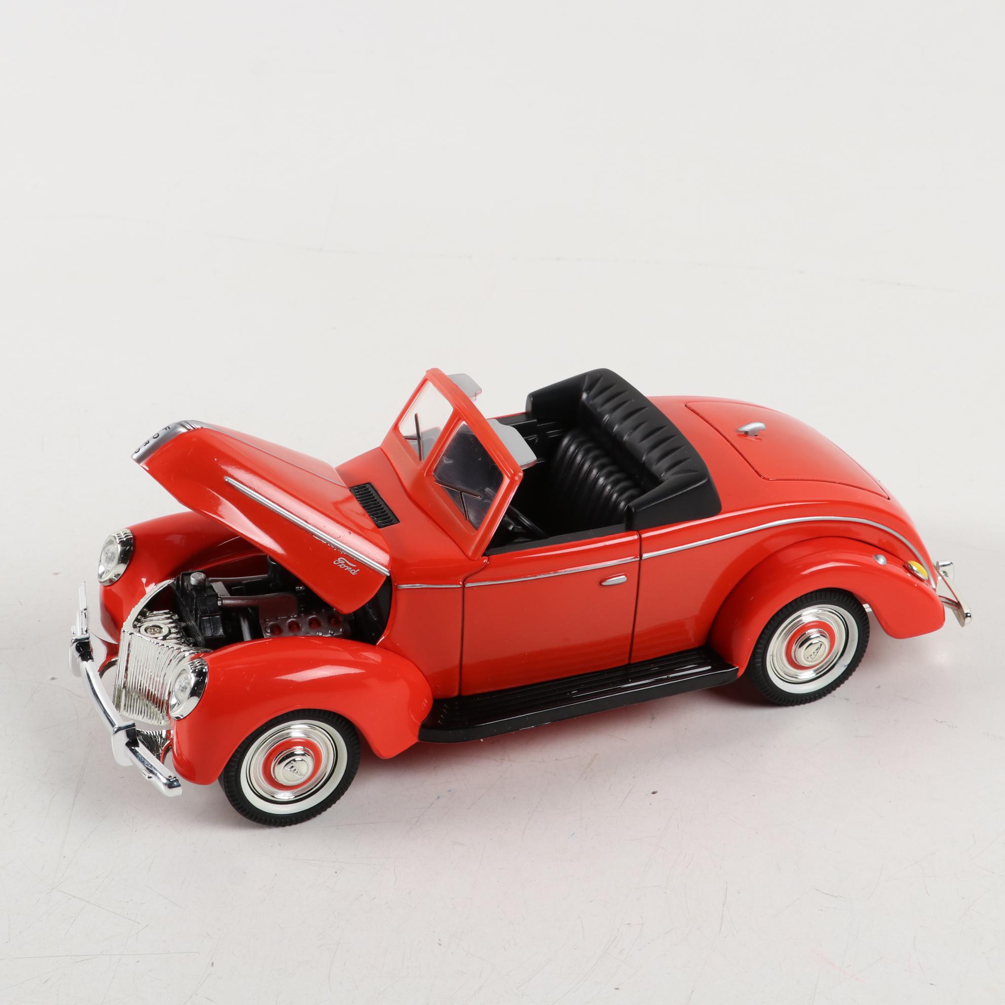 Lamborghini Countach, London Bus, and Other Diecast Model Cars