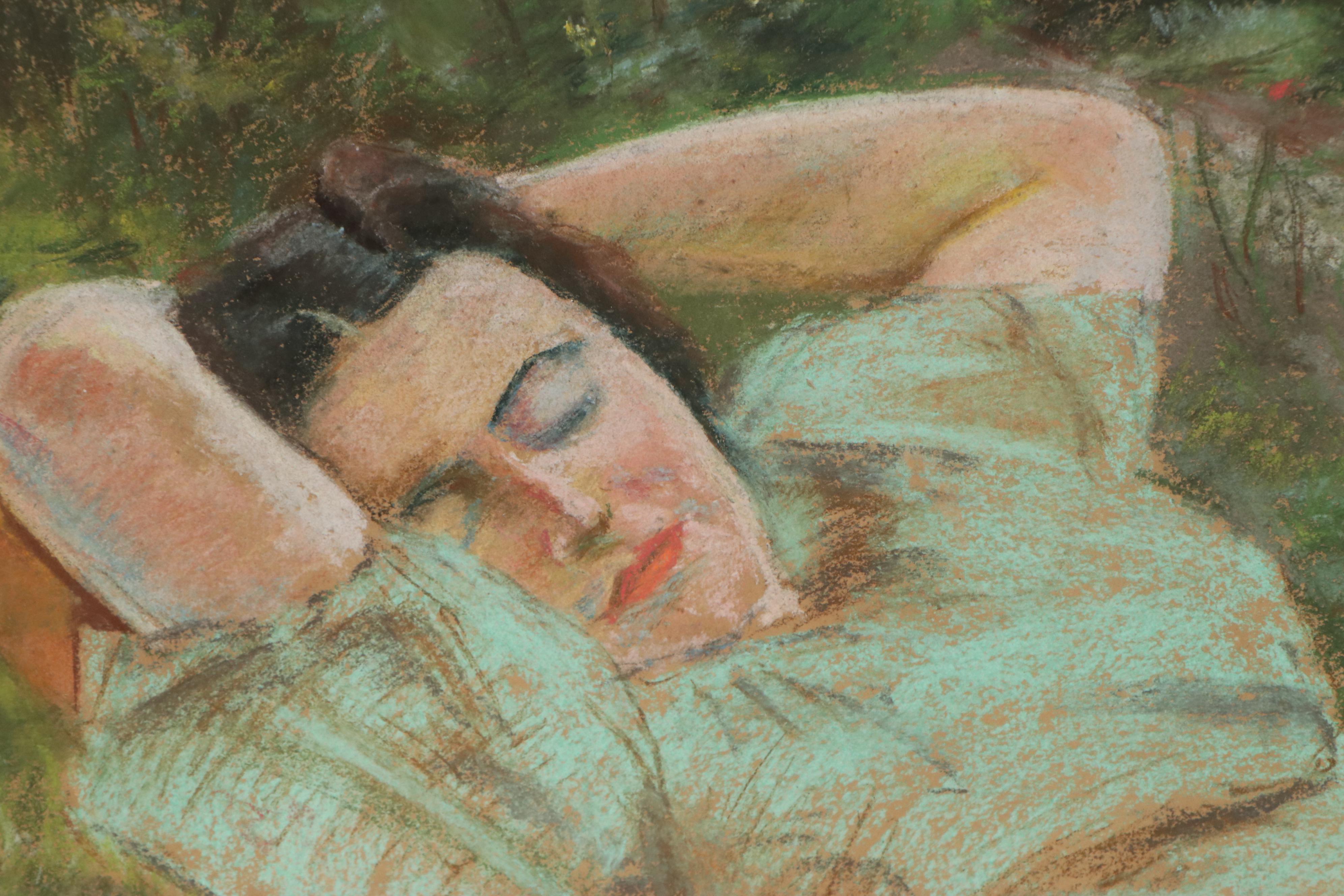 Rabbi Frederick Solomon Portrait Pastel Drawings, Early 20th Century