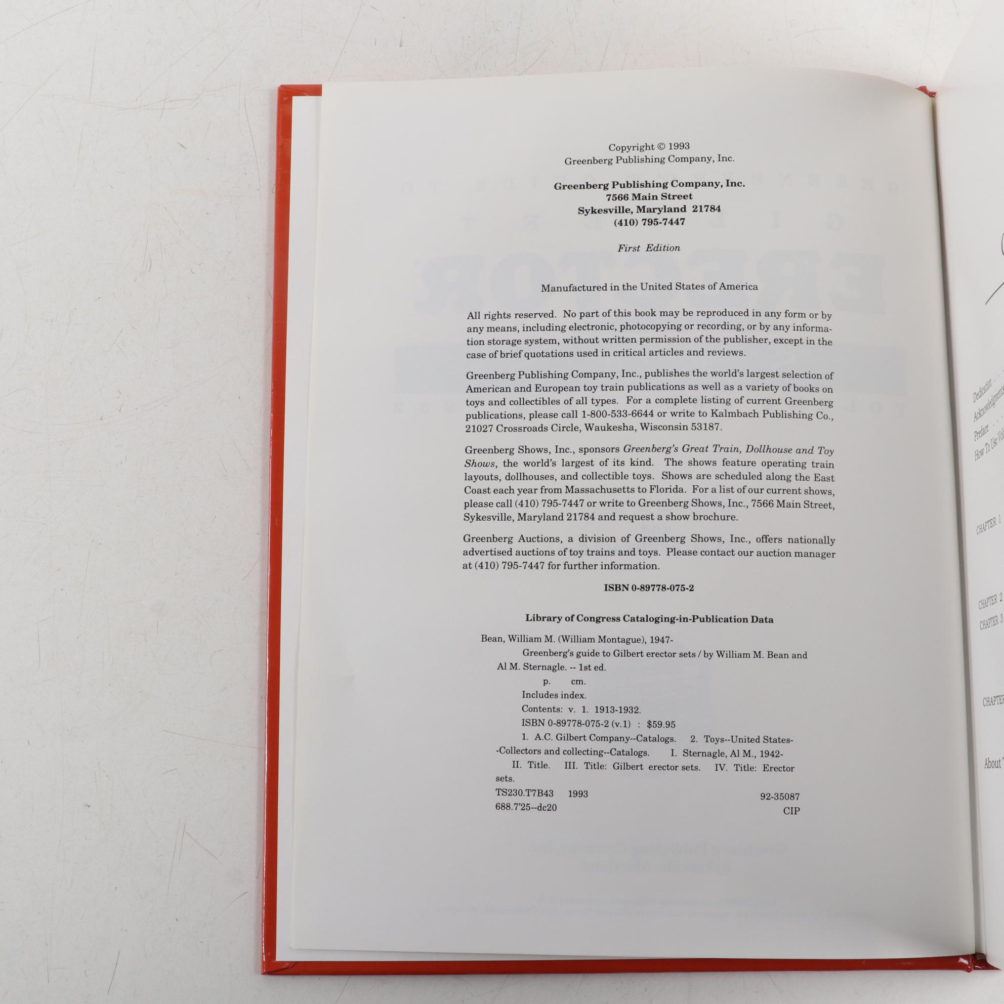 Model Building Books Including "Gilbert Erector Sets," "Stokys," and Others