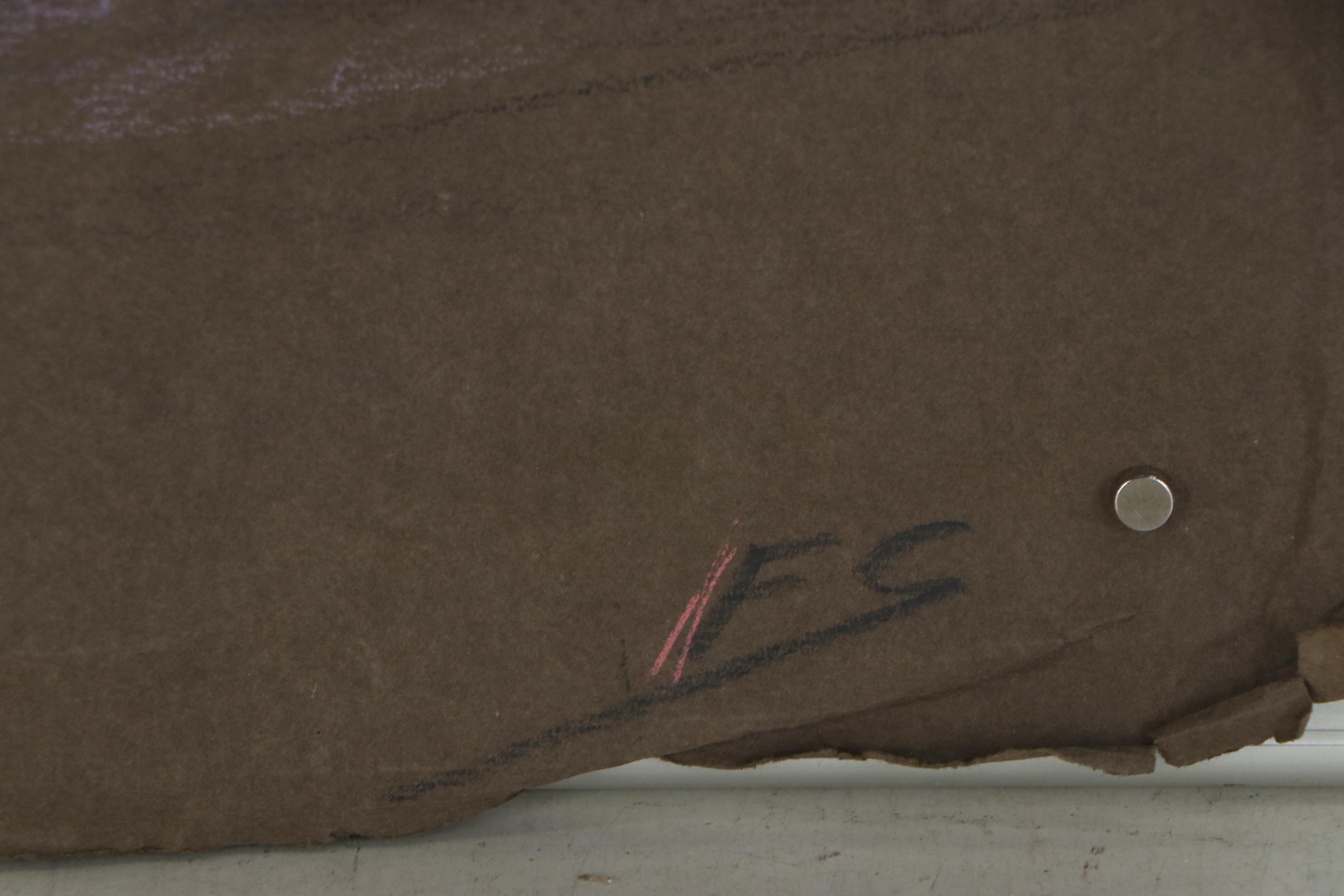 Rabbi Frederick Solomon Nude Figural Pastel Drawings, Mid-20th Century