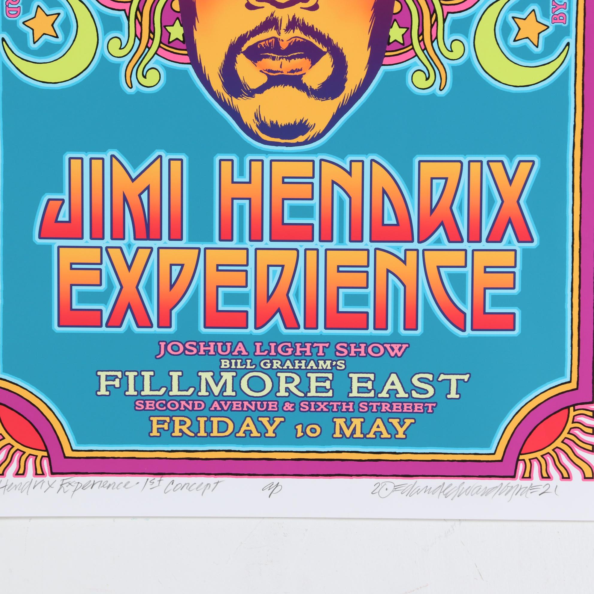 David Edward Byrd Giclée "Jimi Hendrix Experience - 1st Concept," 2021