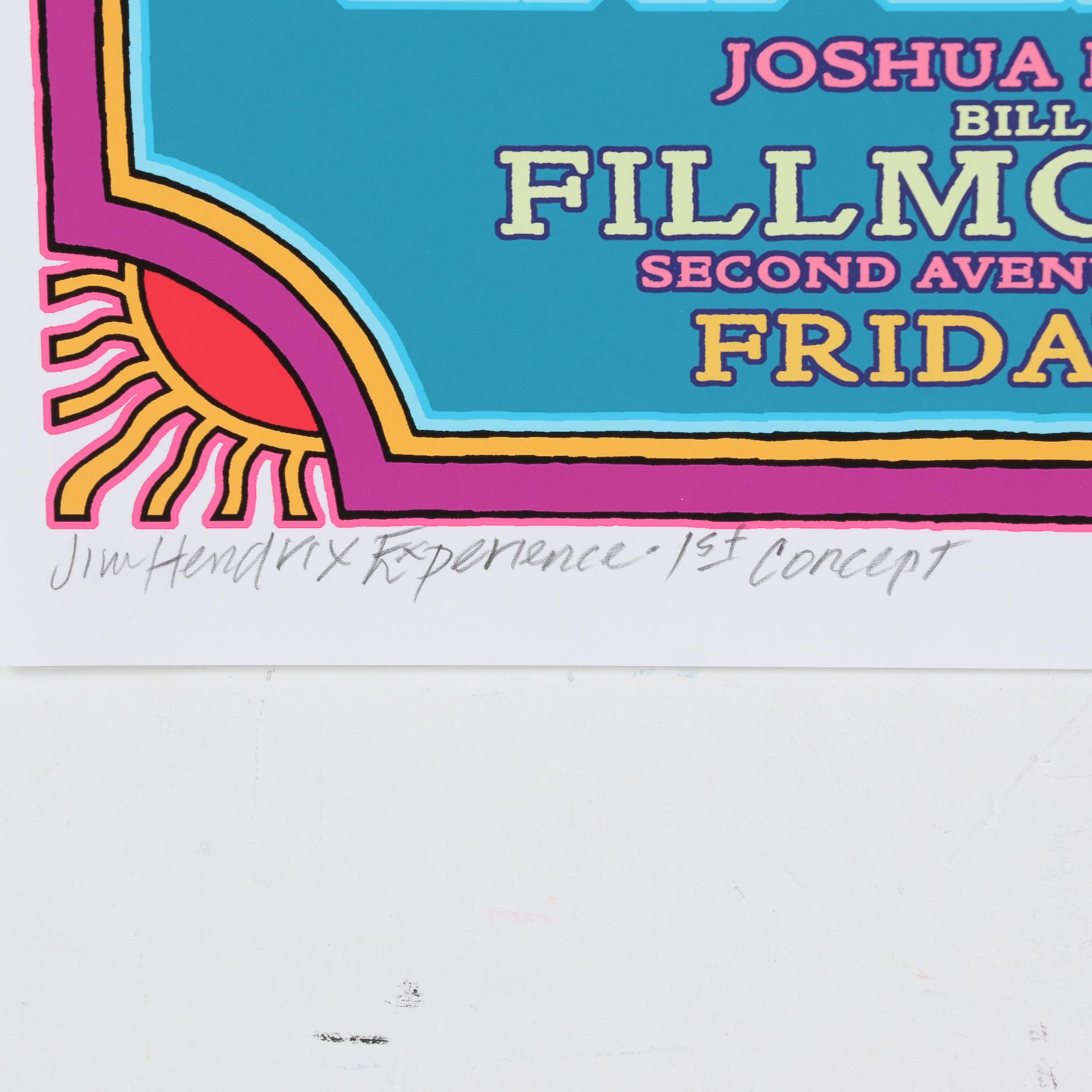 David Edward Byrd Giclée "Jimi Hendrix Experience - 1st Concept," 2021