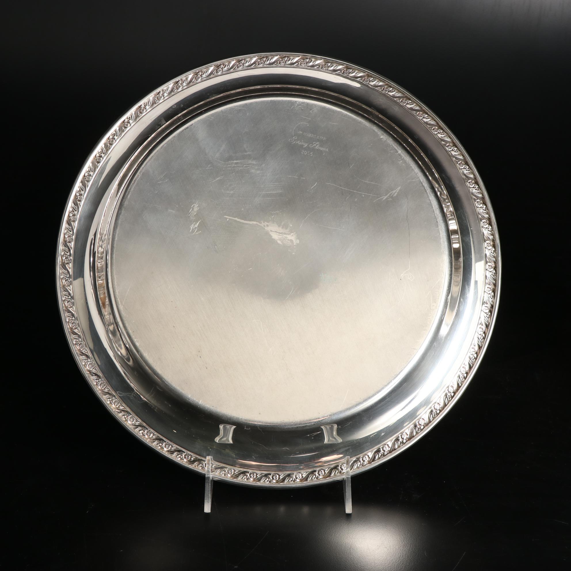 W.D. Smith Silver Co. "Chippendale" Water Pitcher and Other Silver Plate