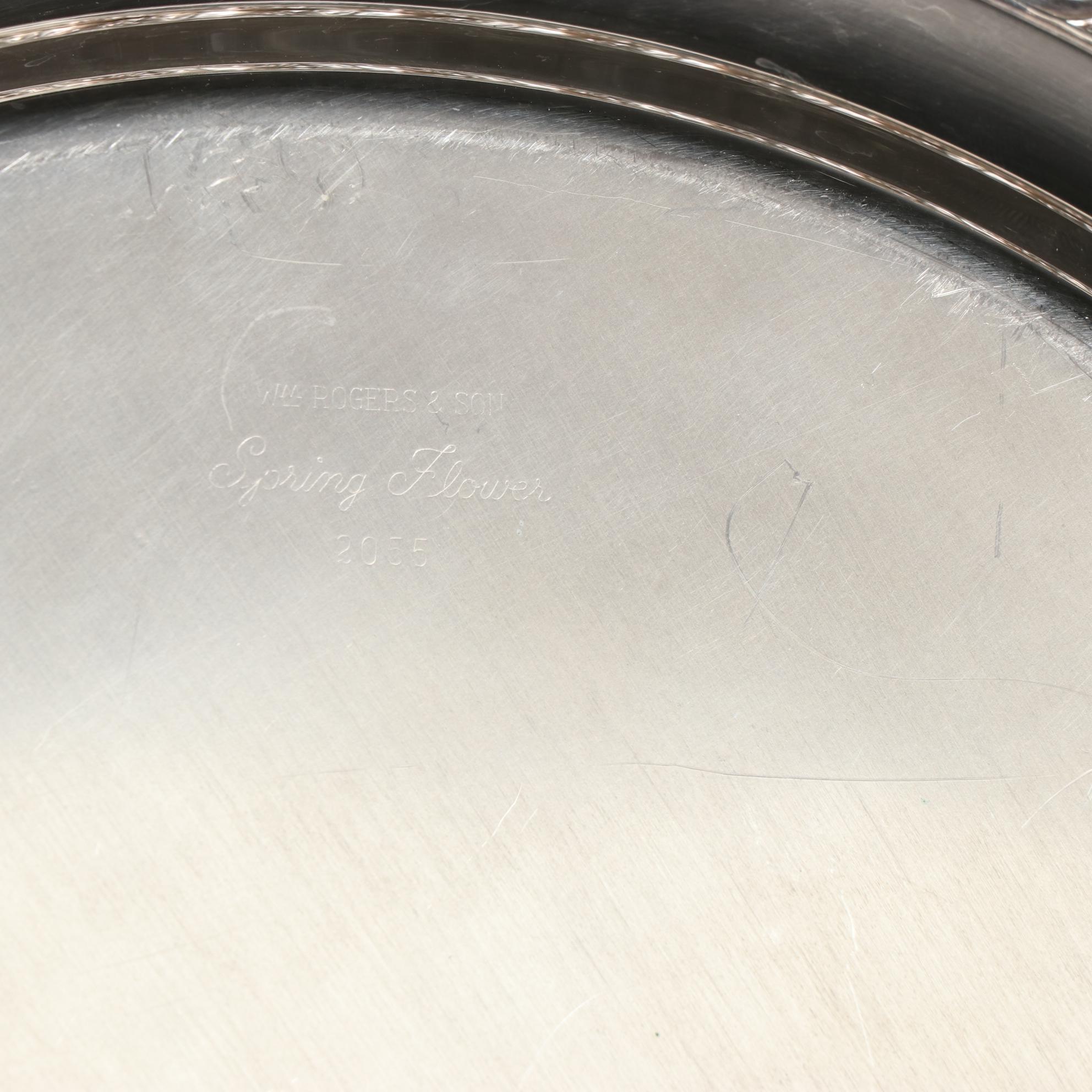 W.D. Smith Silver Co. "Chippendale" Water Pitcher and Other Silver Plate