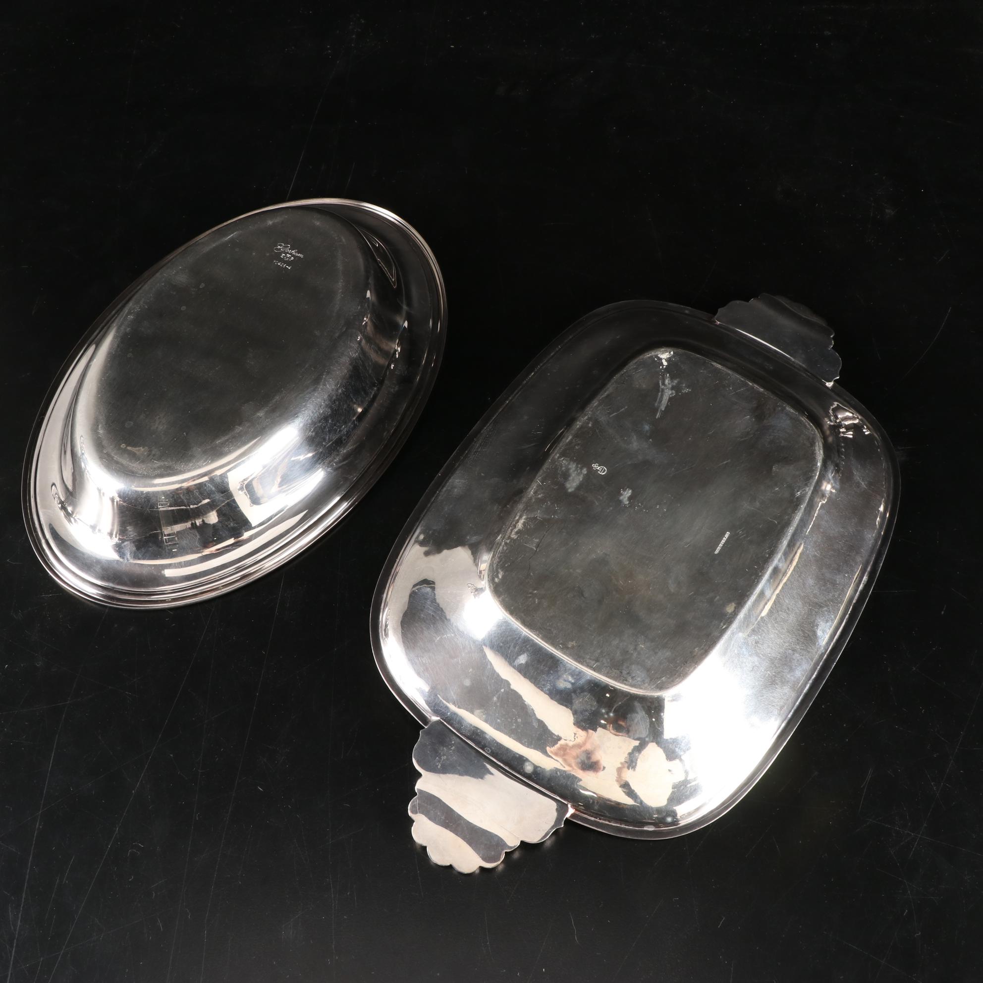 W.D. Smith Silver Co. "Chippendale" Water Pitcher and Other Silver Plate