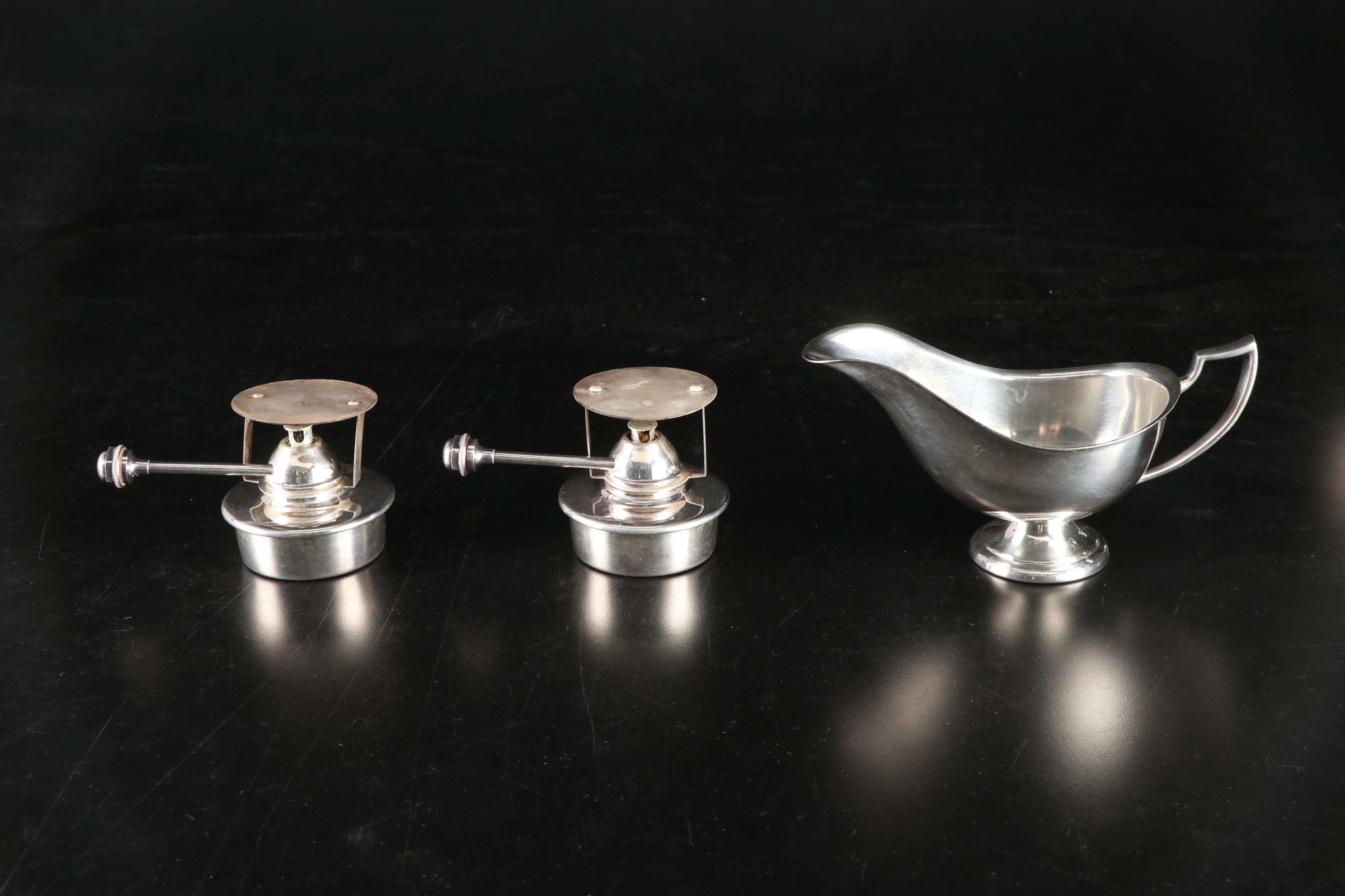 W.D. Smith Silver Co. "Chippendale" Water Pitcher and Other Silver Plate