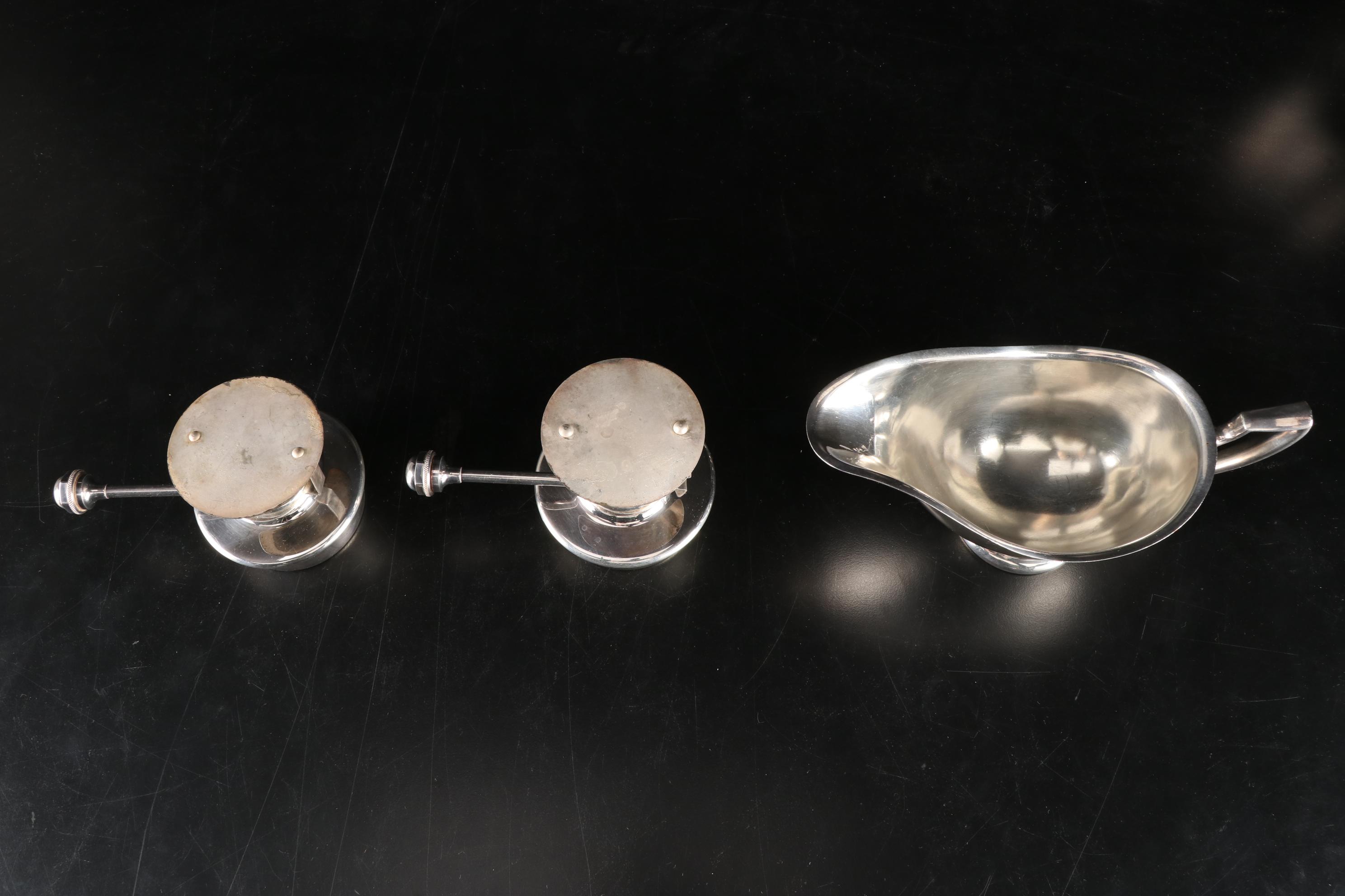 W.D. Smith Silver Co. "Chippendale" Water Pitcher and Other Silver Plate