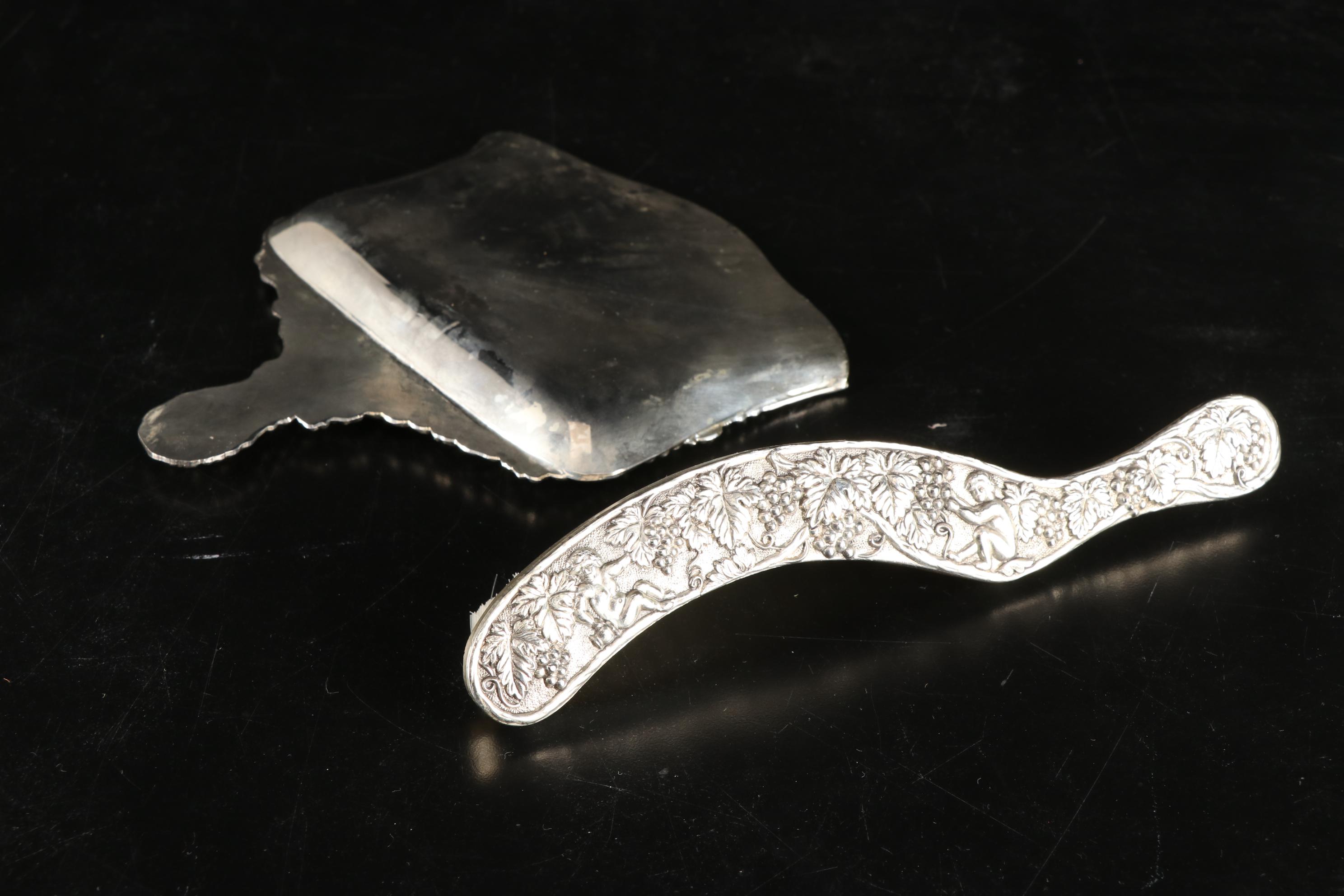 W.D. Smith Silver Co. "Chippendale" Water Pitcher and Other Silver Plate