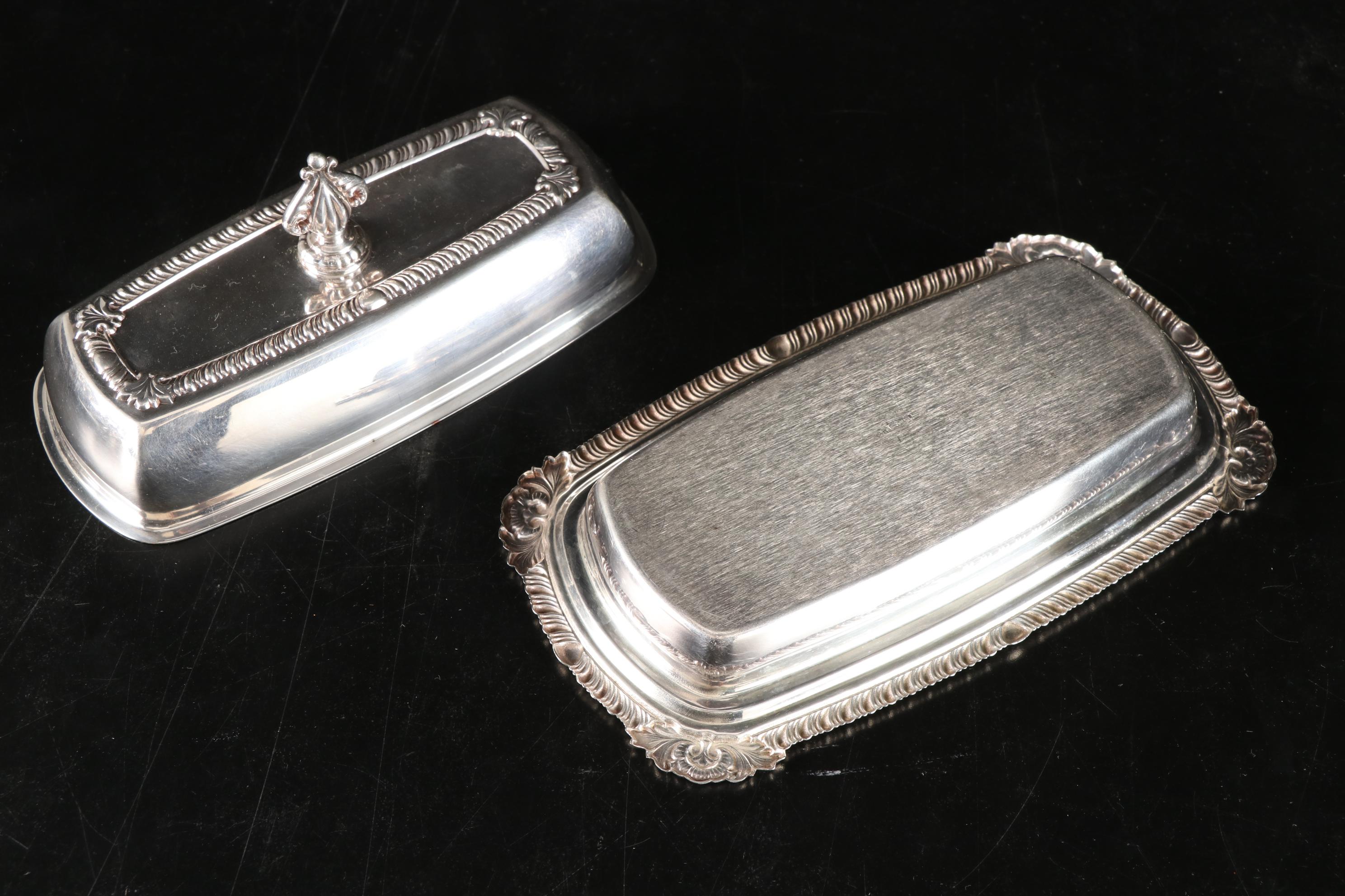 W.D. Smith Silver Co. "Chippendale" Water Pitcher and Other Silver Plate