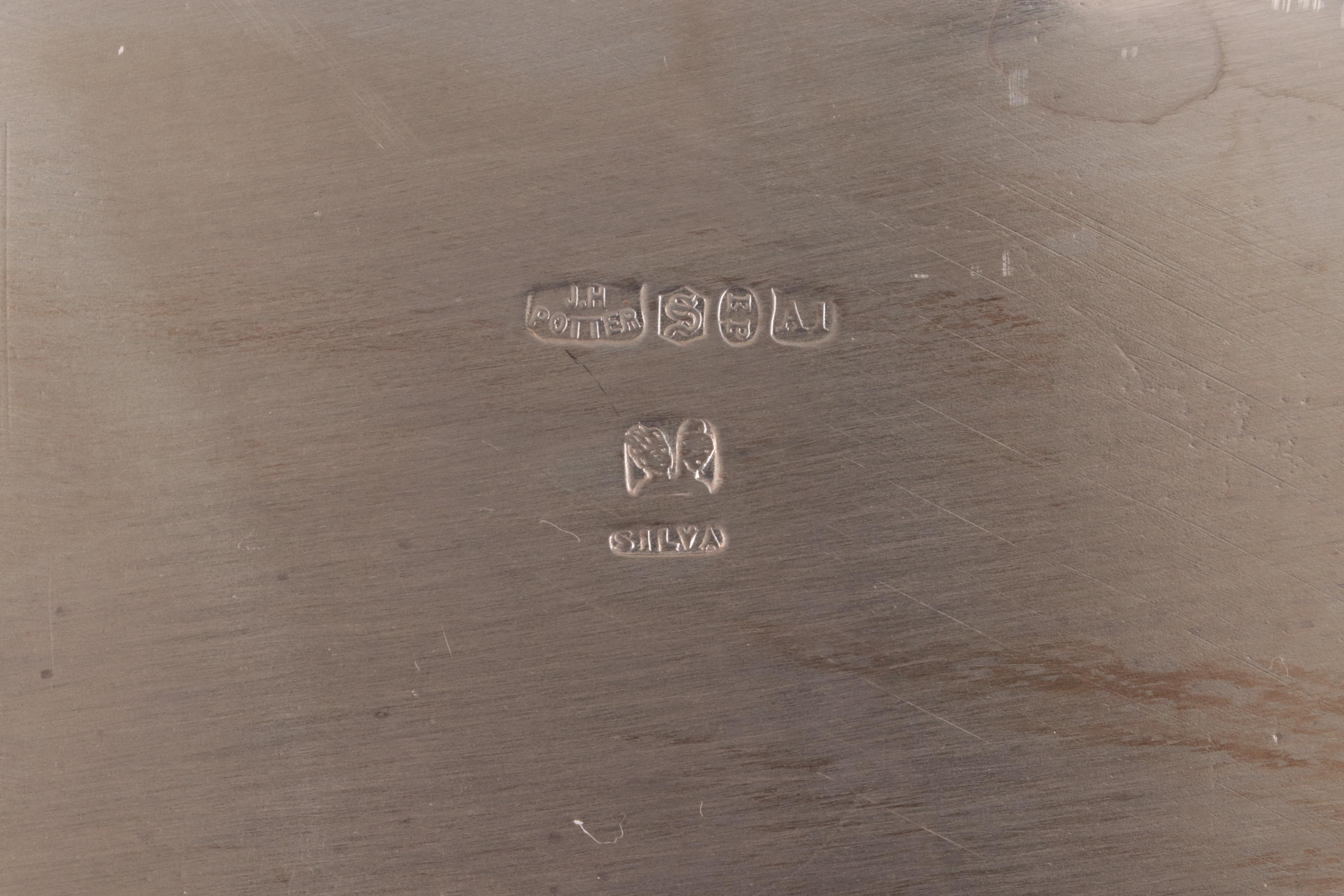 John Henry Potter of Sheffield Chased Silver Plate Tray, c. 1884–1940