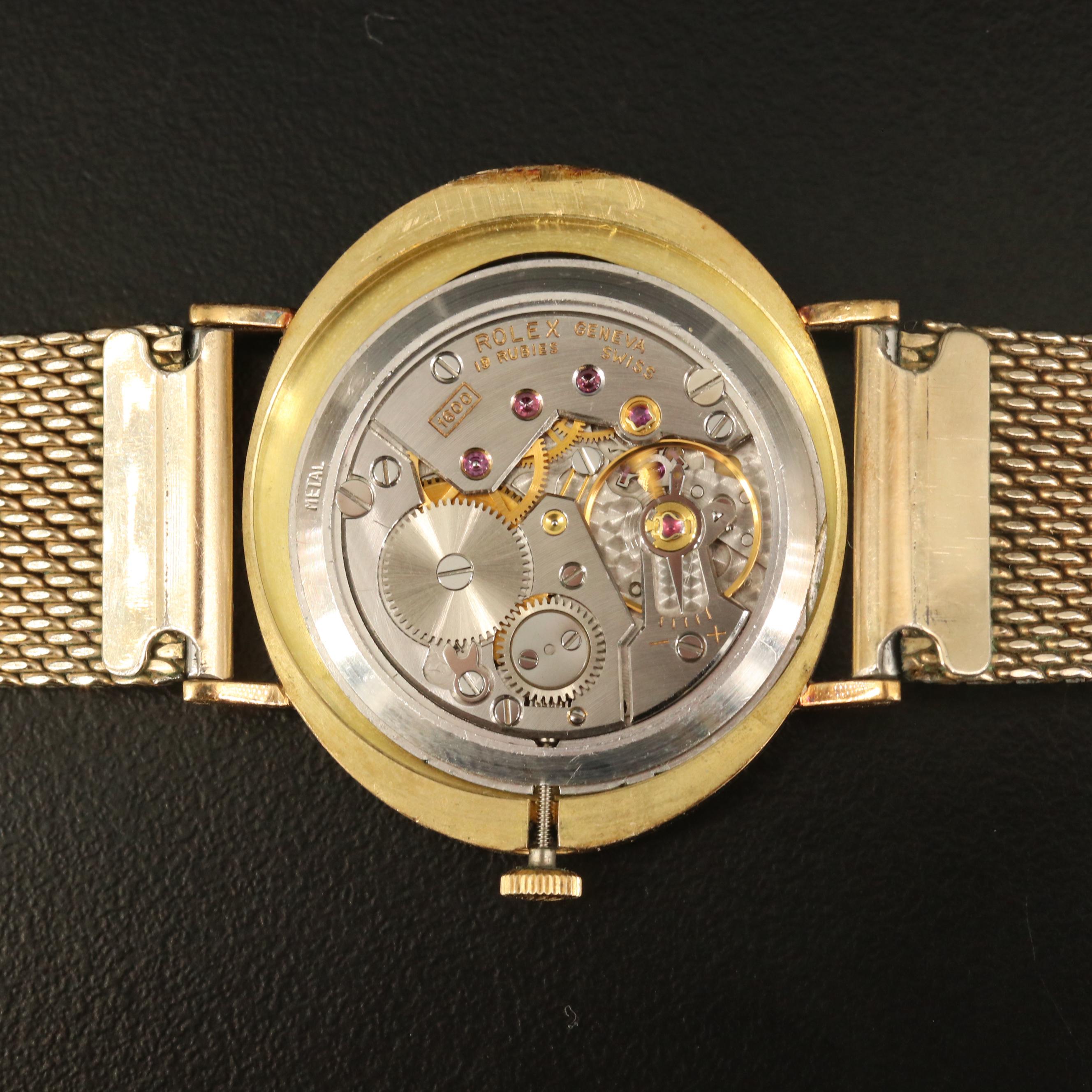 18K Rolex "Cellini" Stem Wind Watch
